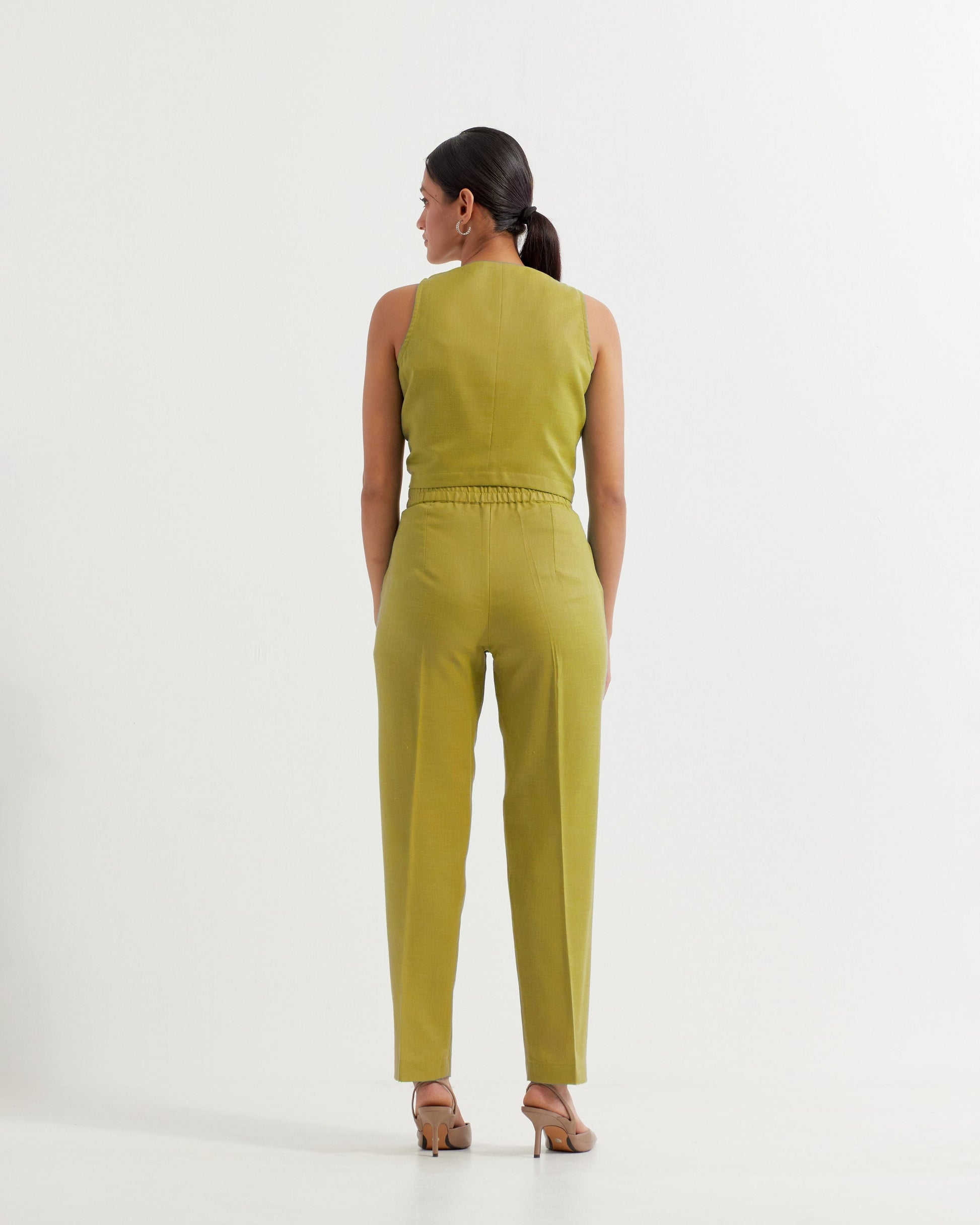 Lime Green Anne Co-ord Set (Set of 2)- IC