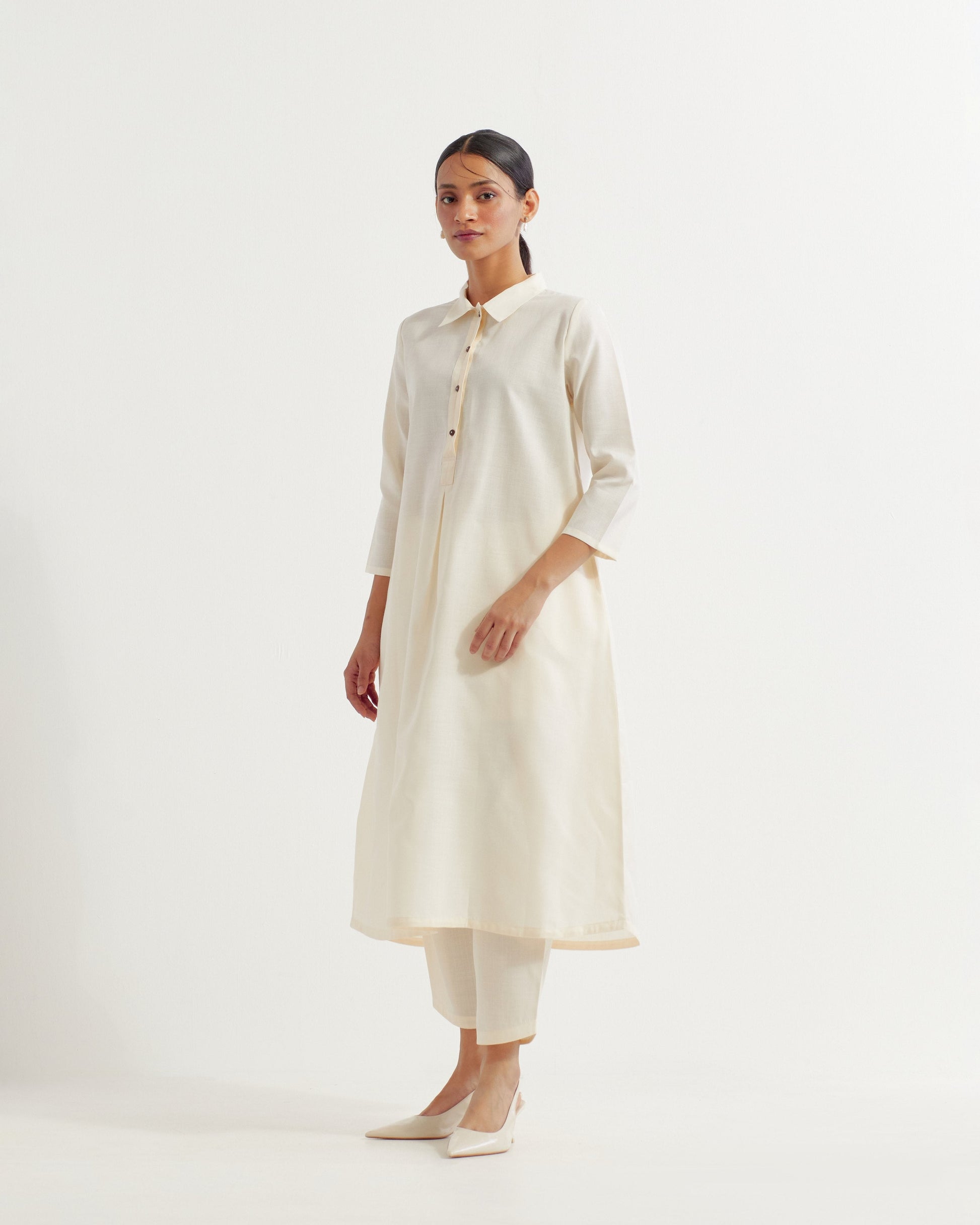 White Victoria Co-ord Set (Set of 2)- IC