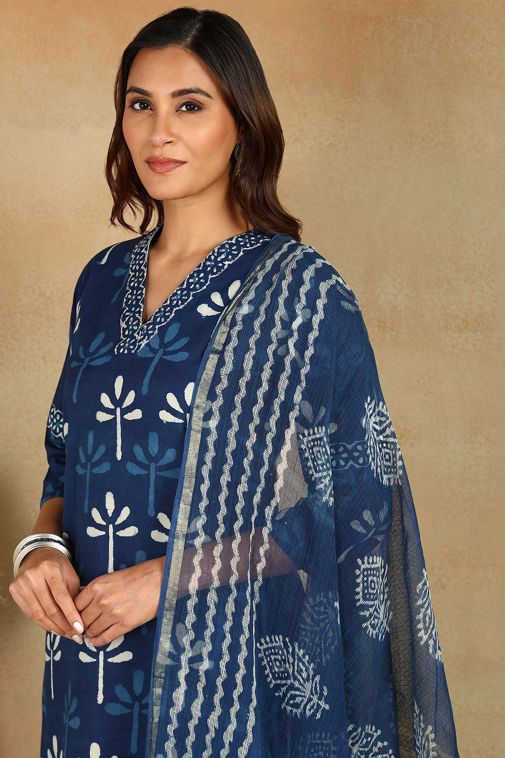 Indigo Blue Straight Kurta