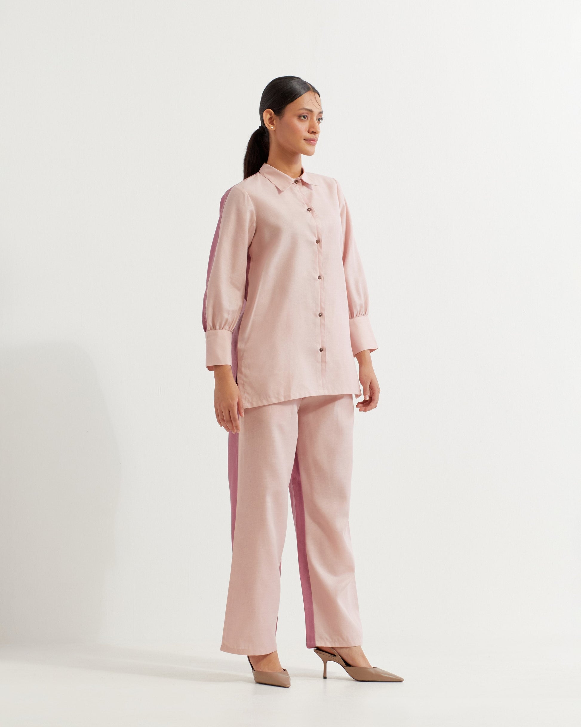 Pink/Mauve Caroline Co-ord Set (Set of 2)- IC