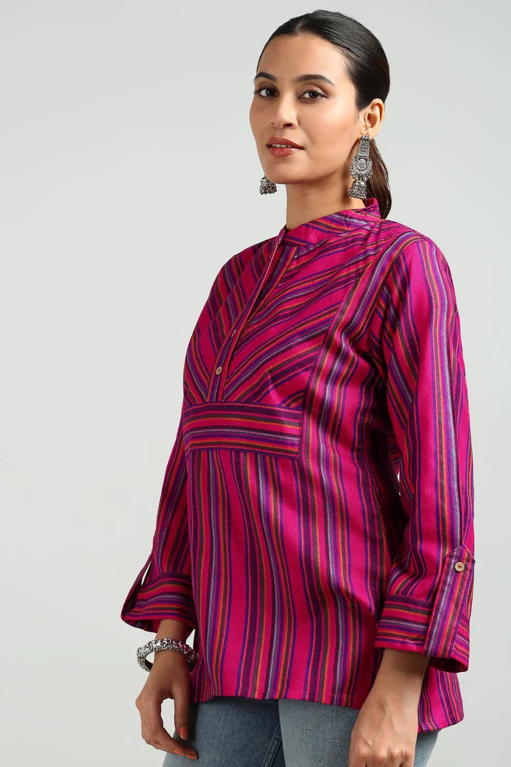 Fusia Pink Cottswool Tunic