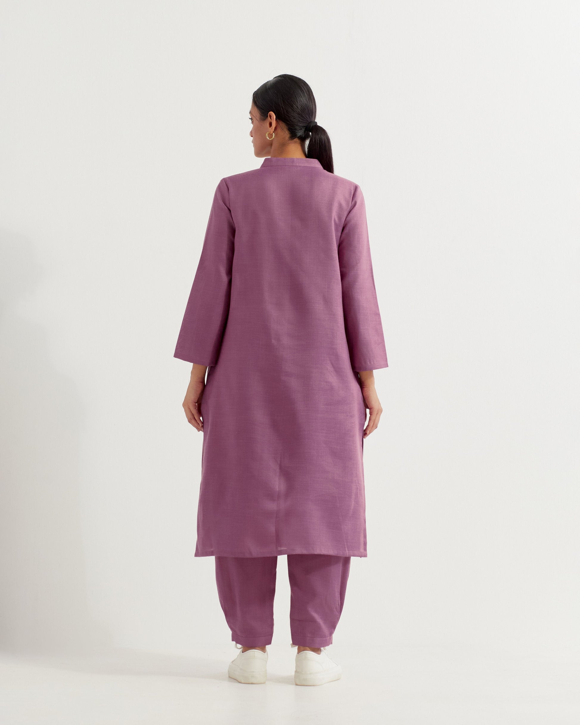 Mauve Boyfriend Co-ord Set (Set of 2)- IC