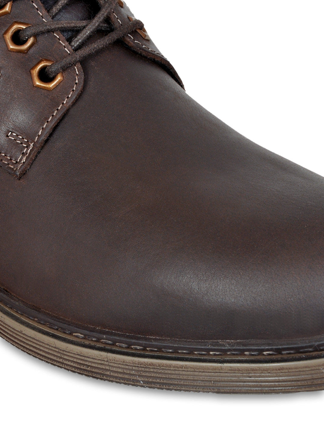 Allen Coper Men's Genuine Leather Comfortable Boots With Memory Foam Insole