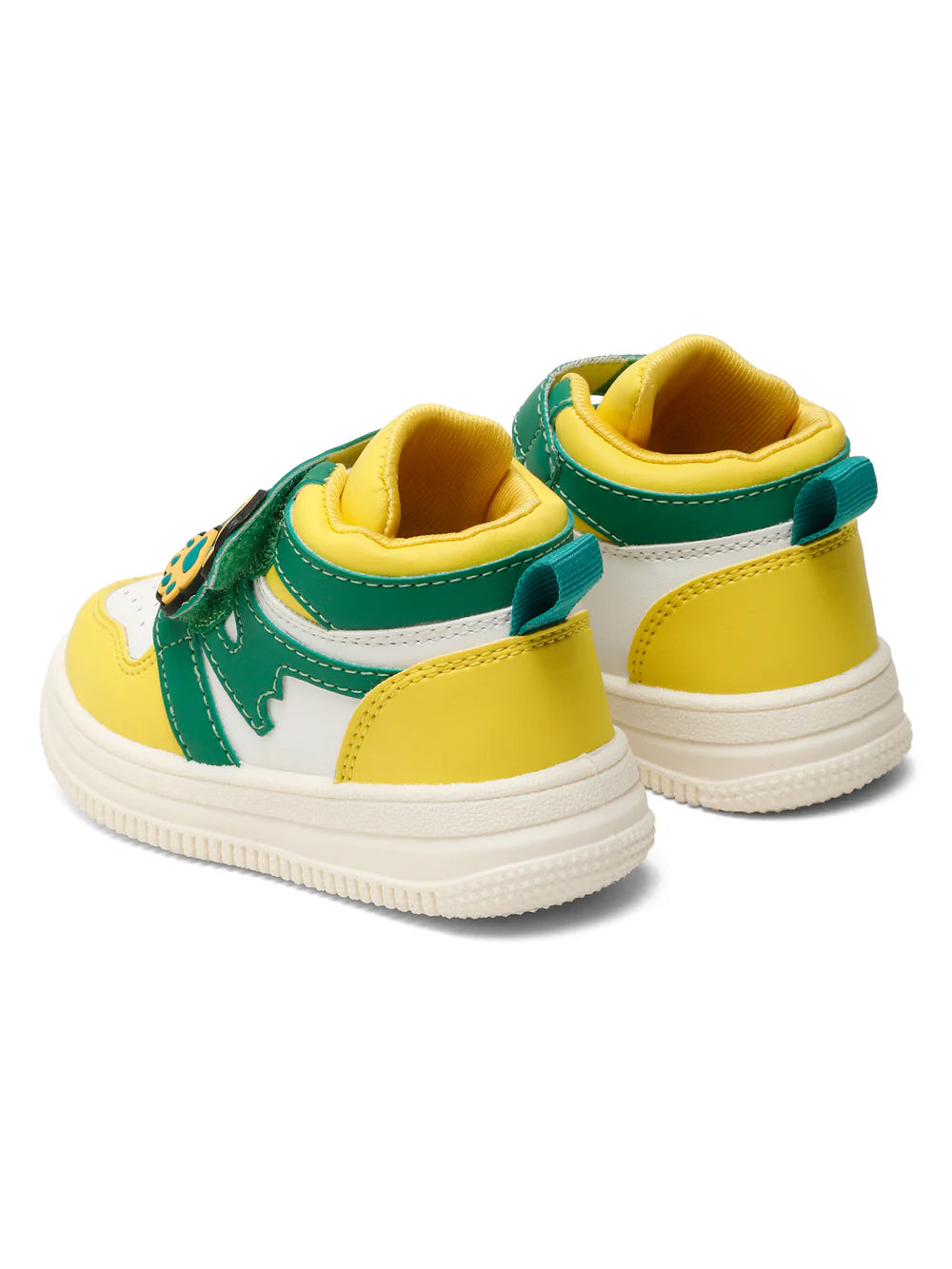 Colorpop Toddlers' High Ankle Sneakers - Yellow & Green (Unisex)