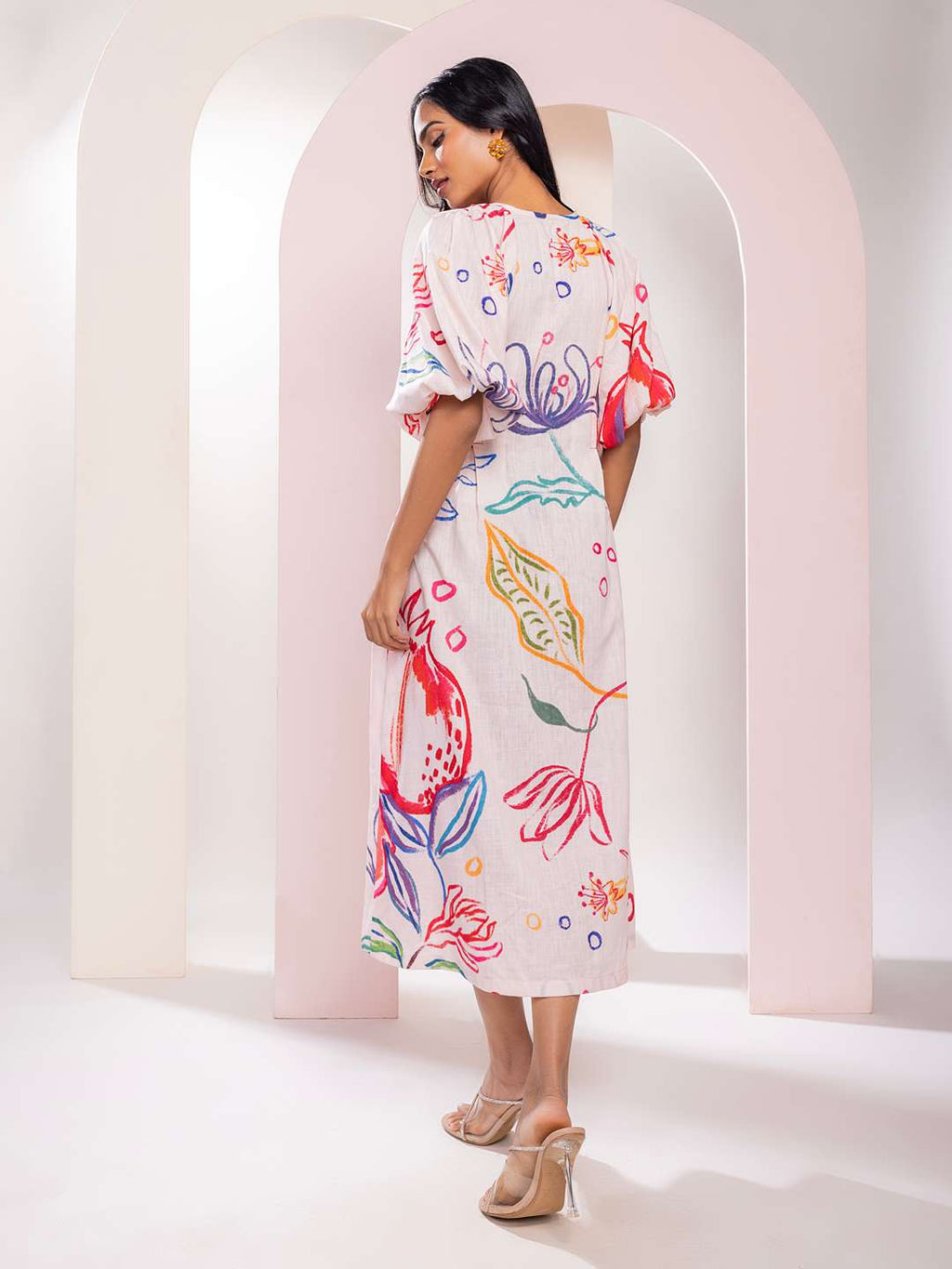 Anaar Printed Flary Dress