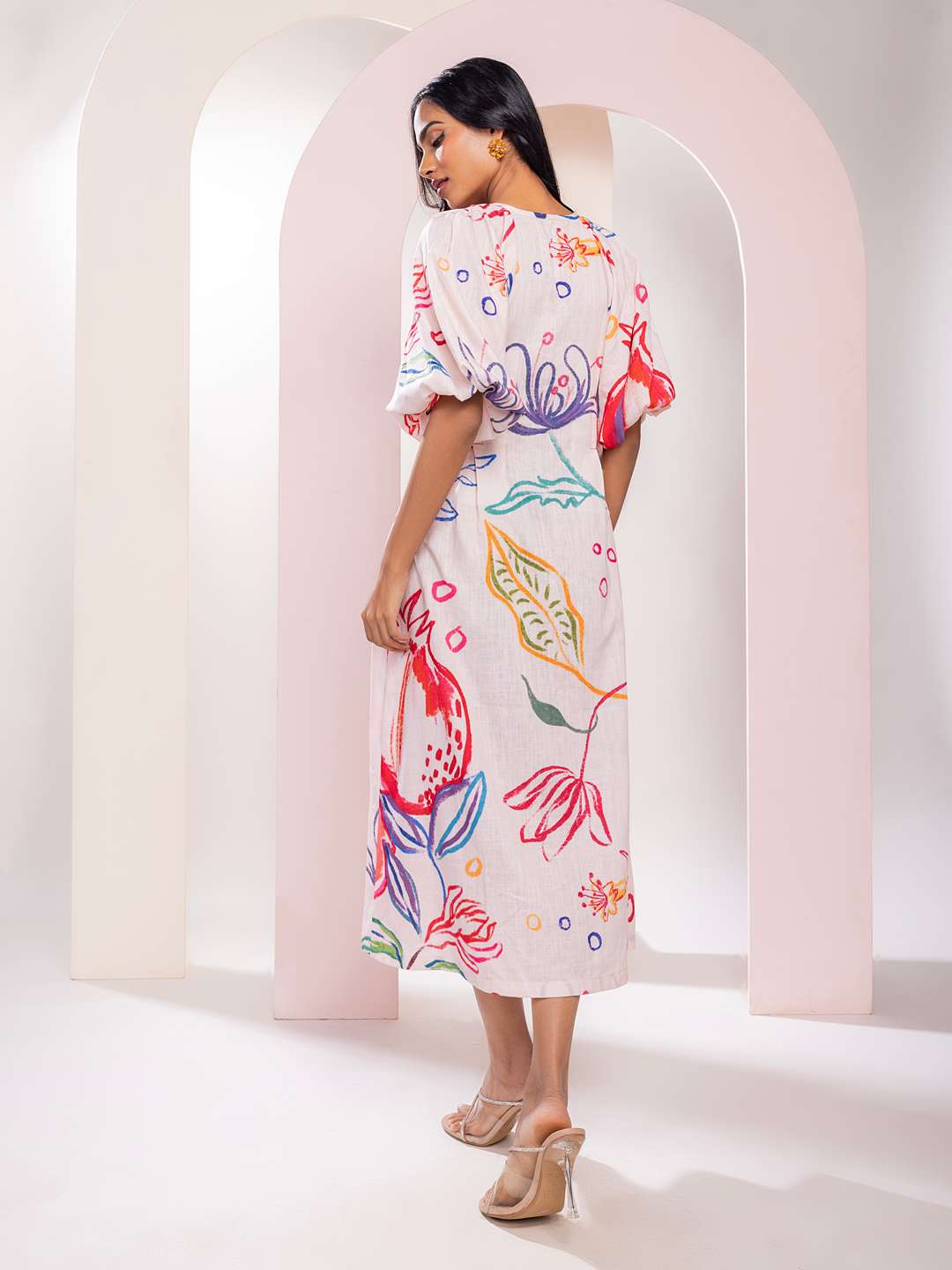 Anaar Printed Flary Dress