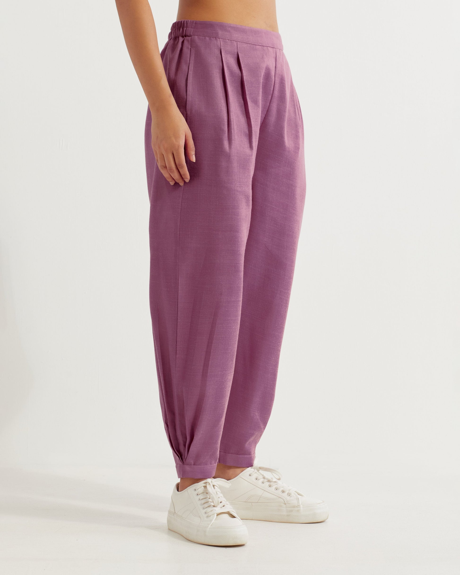Mauve Boyfriend Co-ord Set (Set of 2)- IC