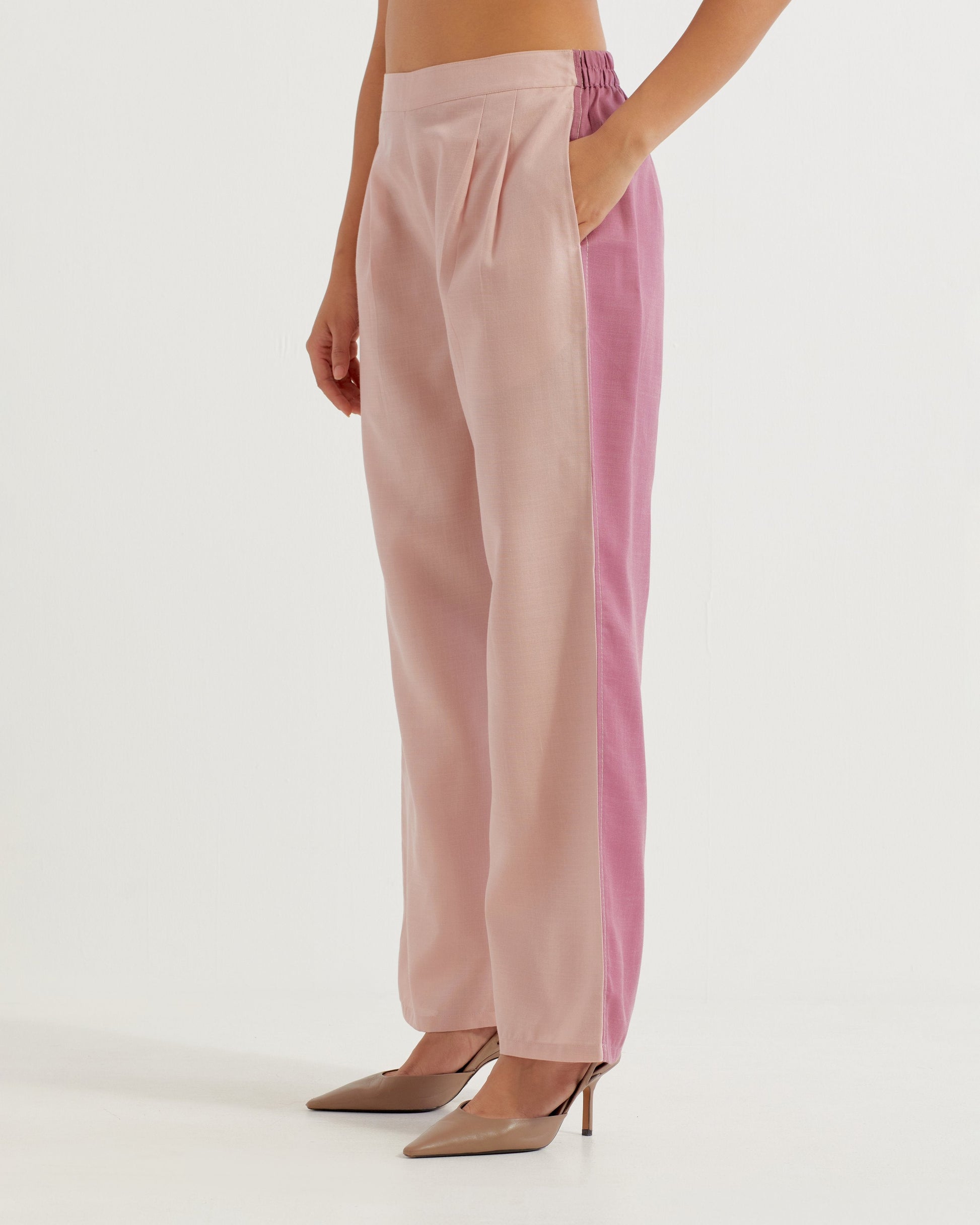 Pink/Mauve Caroline Co-ord Set (Set of 2)- IC