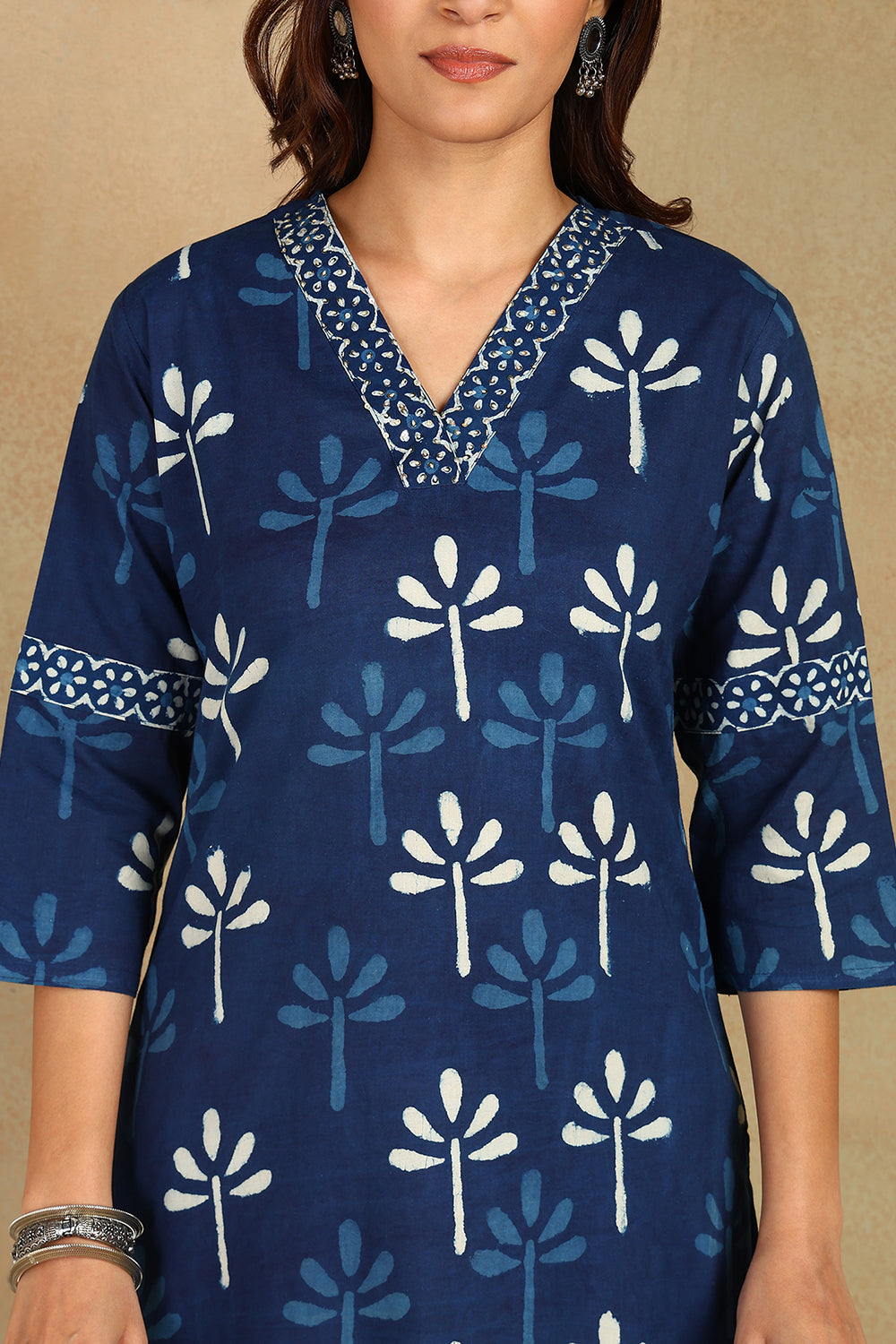 Indigo Blue Straight Kurta