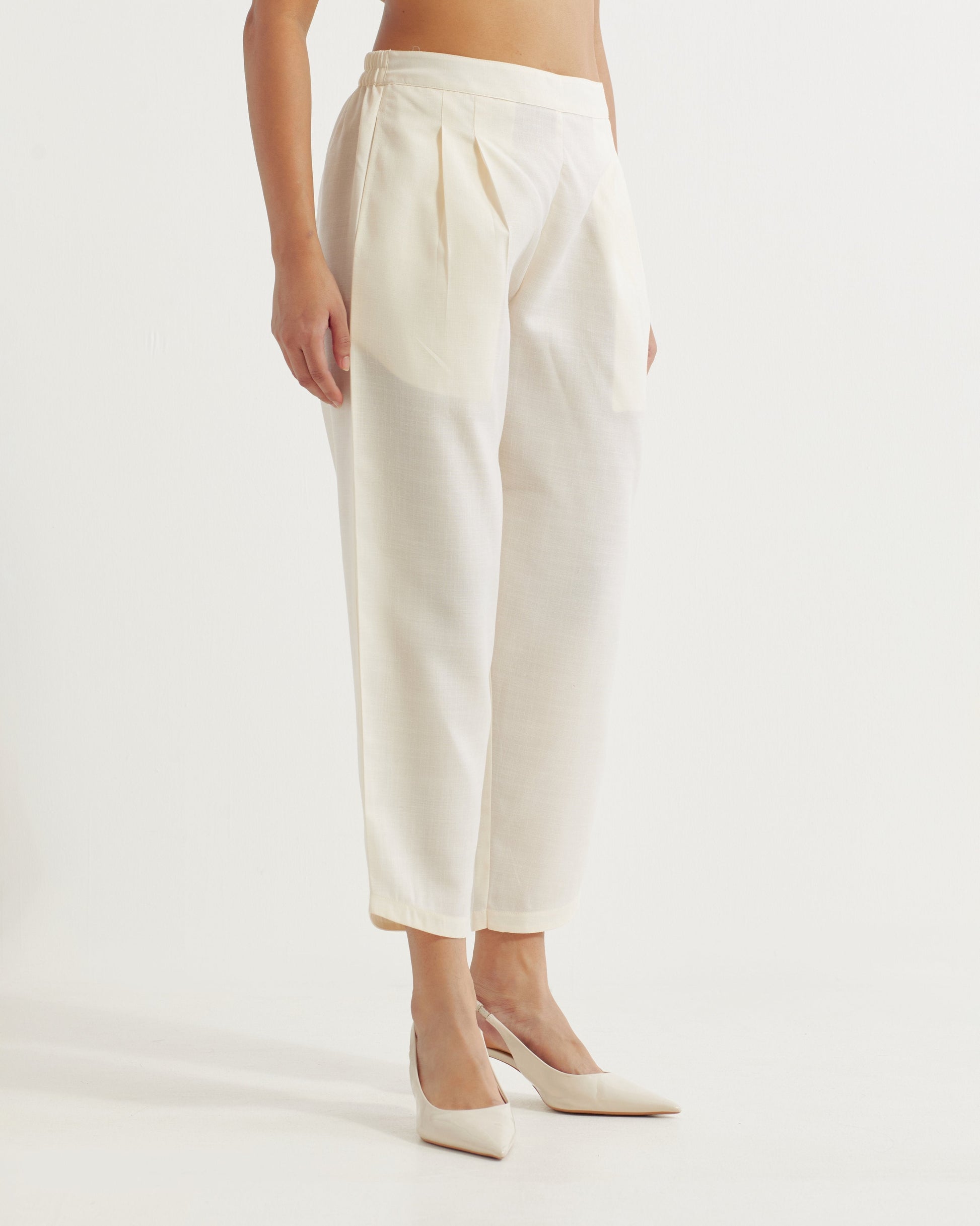 White Victoria Co-ord Set (Set of 2)- IC