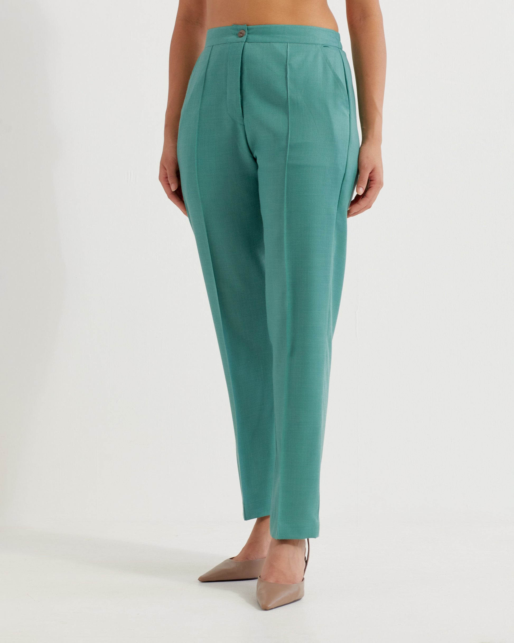 Green Anne Co-ord Set (Set of 2)- IC