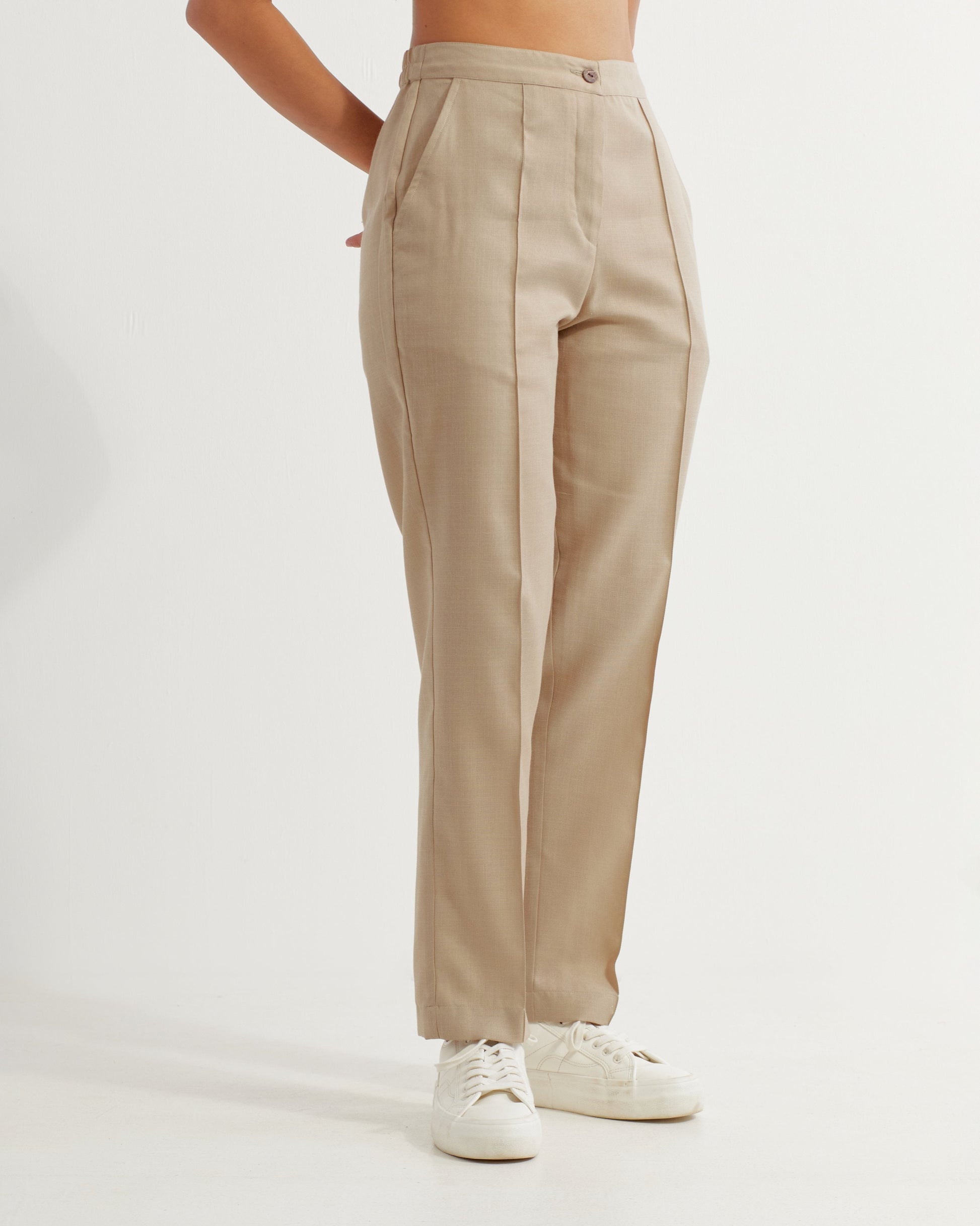Beige Anne Co-ord Set (Set of 2)- IC