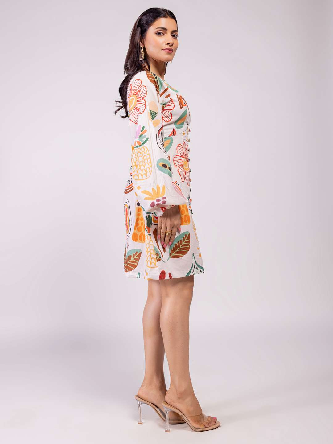 Gardenia Printed Mini Dress