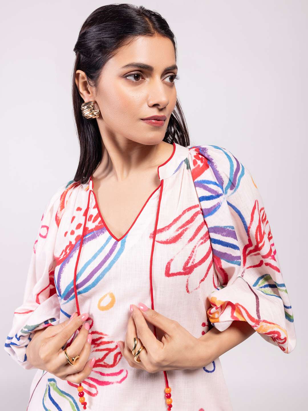 Anaar Printed Mini Dress