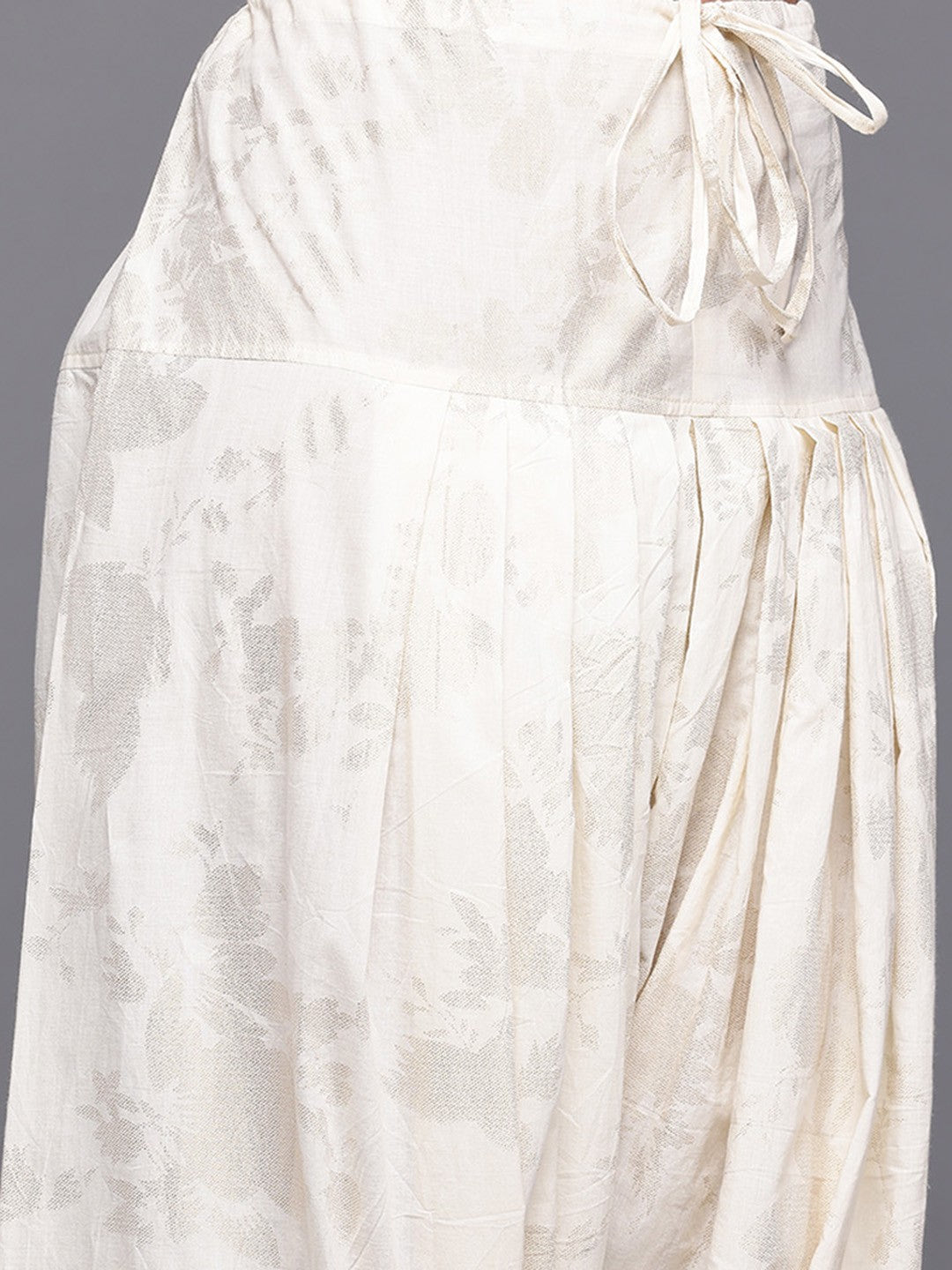 Ahalyaa Women Floral Printed Pure Cotton Kurti with Patiala-AH