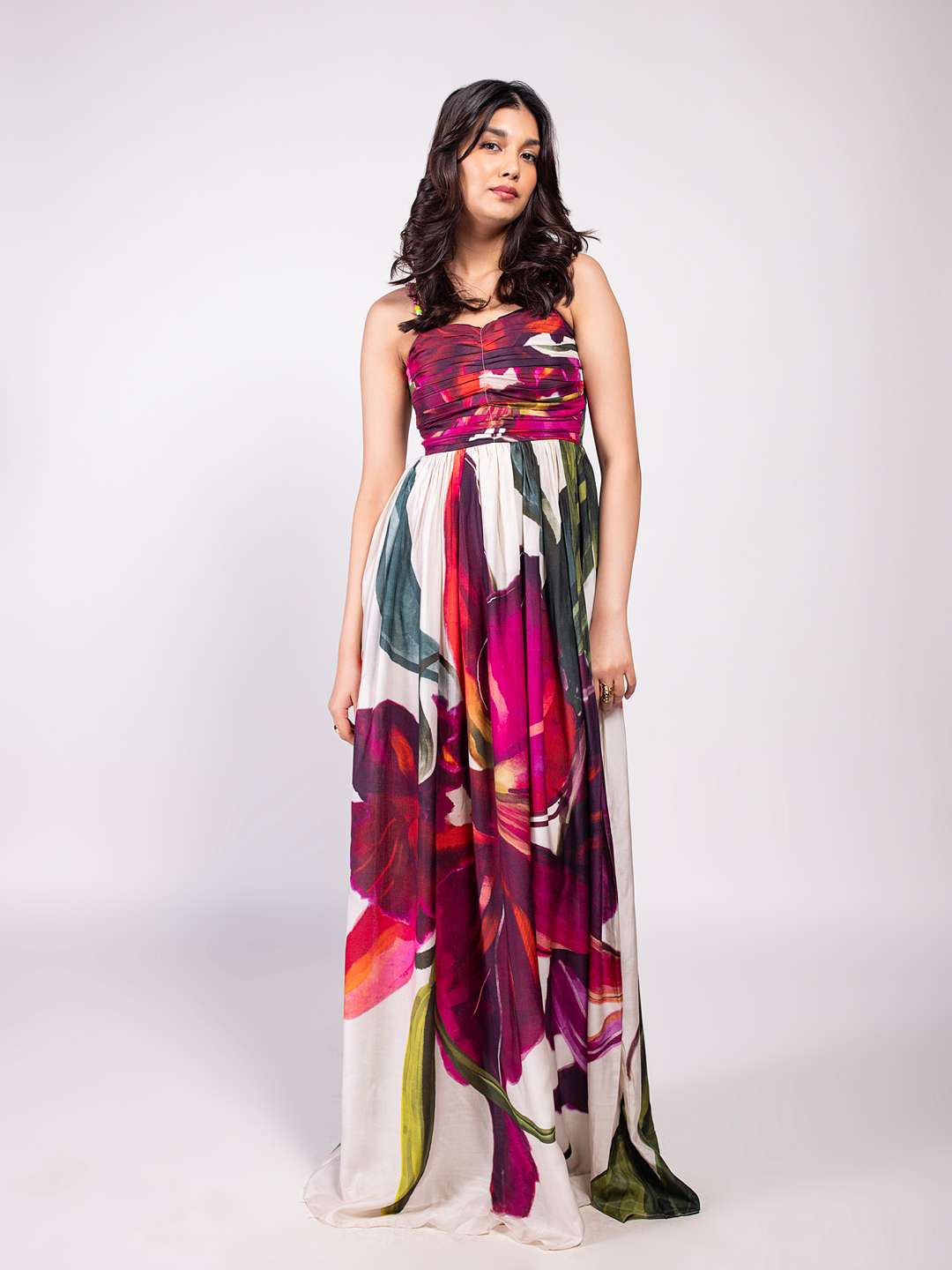 Whimsy Printed Maxi Dress