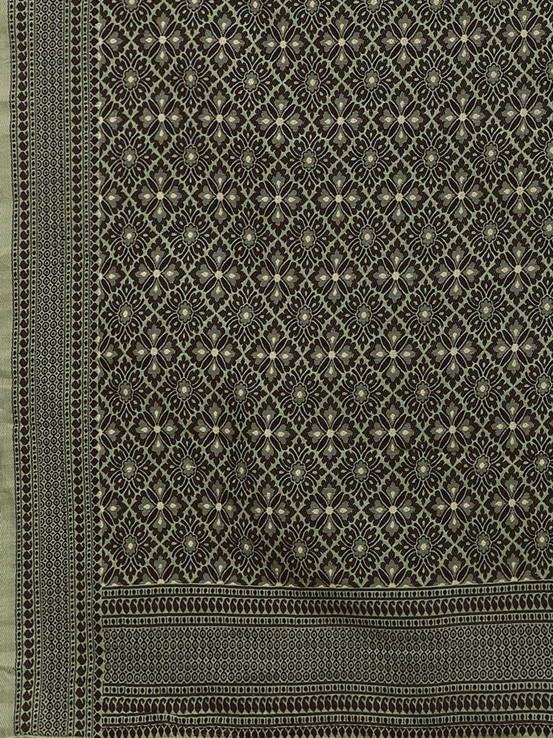 Silk Blend Green WovenDesign DesignerSaree With Blouse Piece