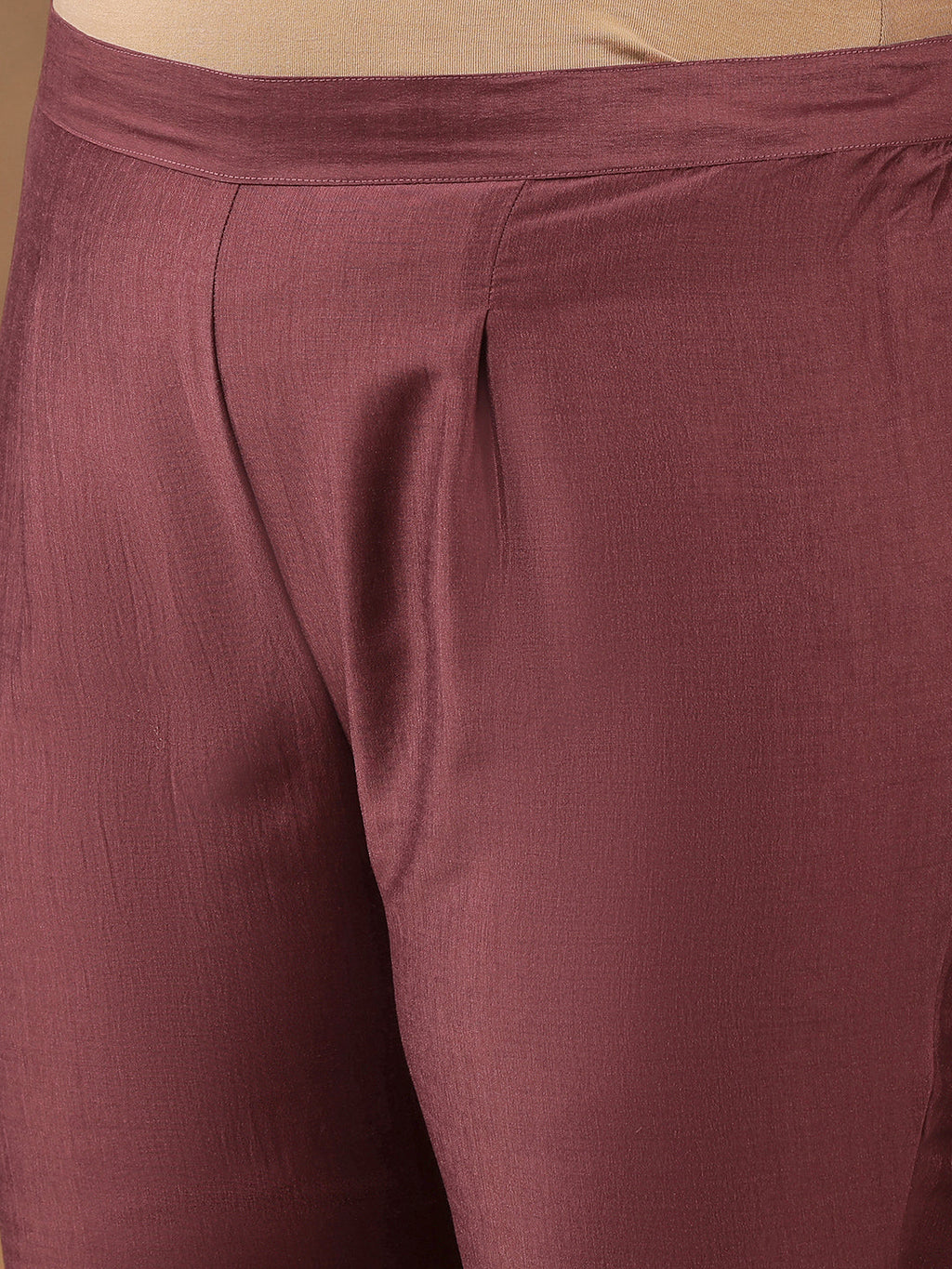 Plus Size Embroidered Thread Work Straight Kurta With Trousers & Dupatta - ID