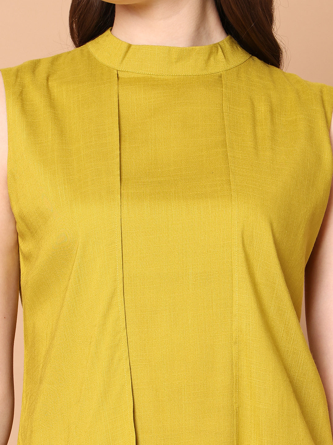 Exude Striking Silhouettes High Neck Layered Top