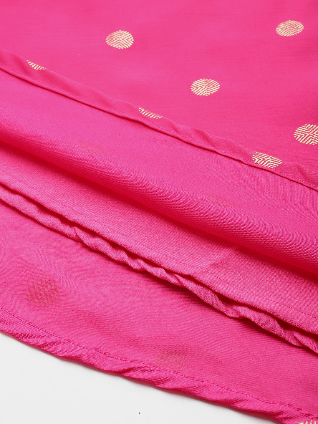 Women Foil Printed A-Line Midi Ethnic Dress