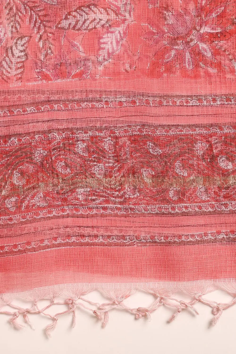 Pink Kota Doria Dupatta