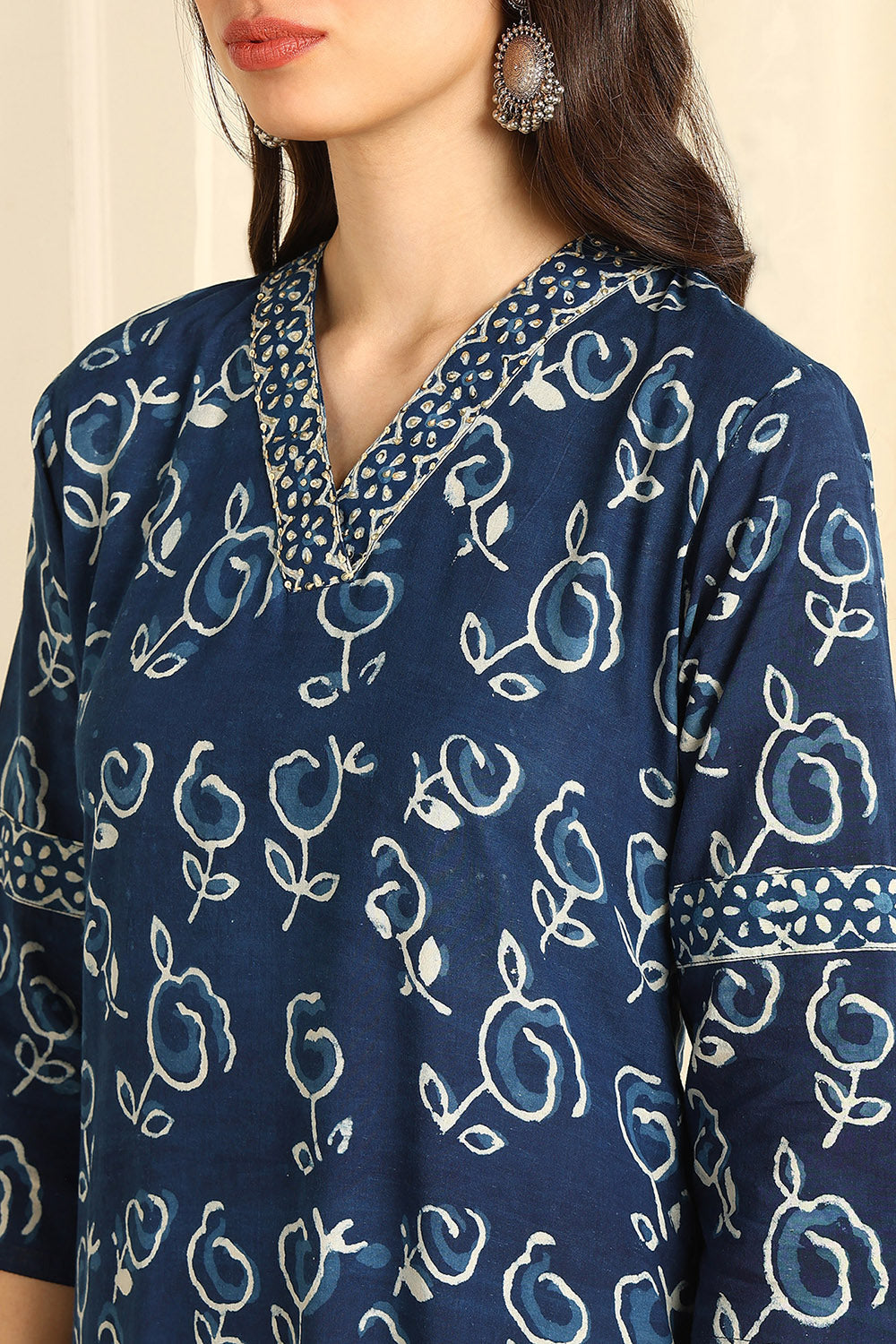 Indigo Blue Straight Kurta