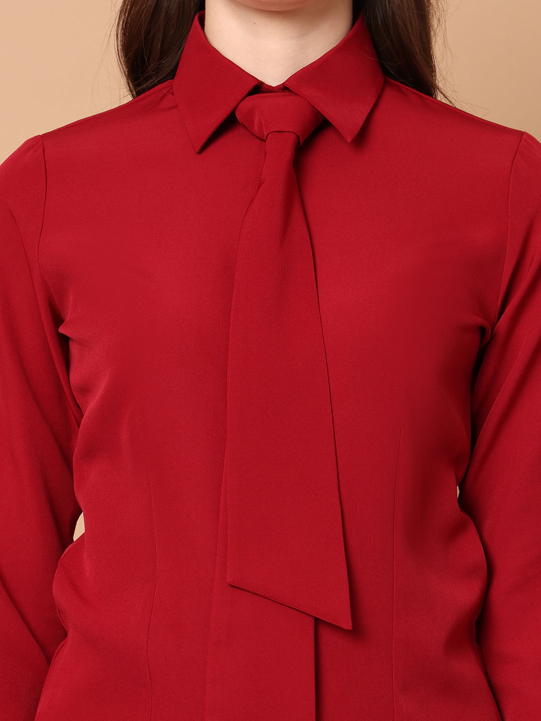 Exude Feminine touch Tie Shirt