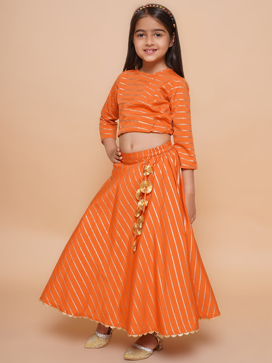 Girls Printed Ready to Wear Lehenga & Blouse With Dupatta