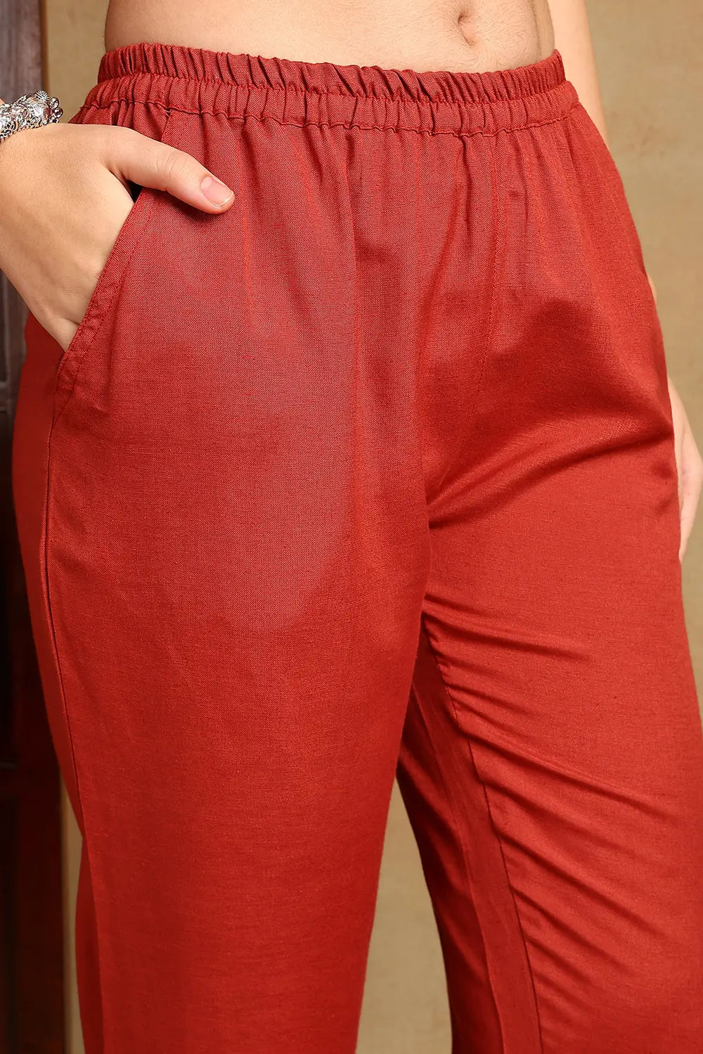 Rust Flax Farsi Pants