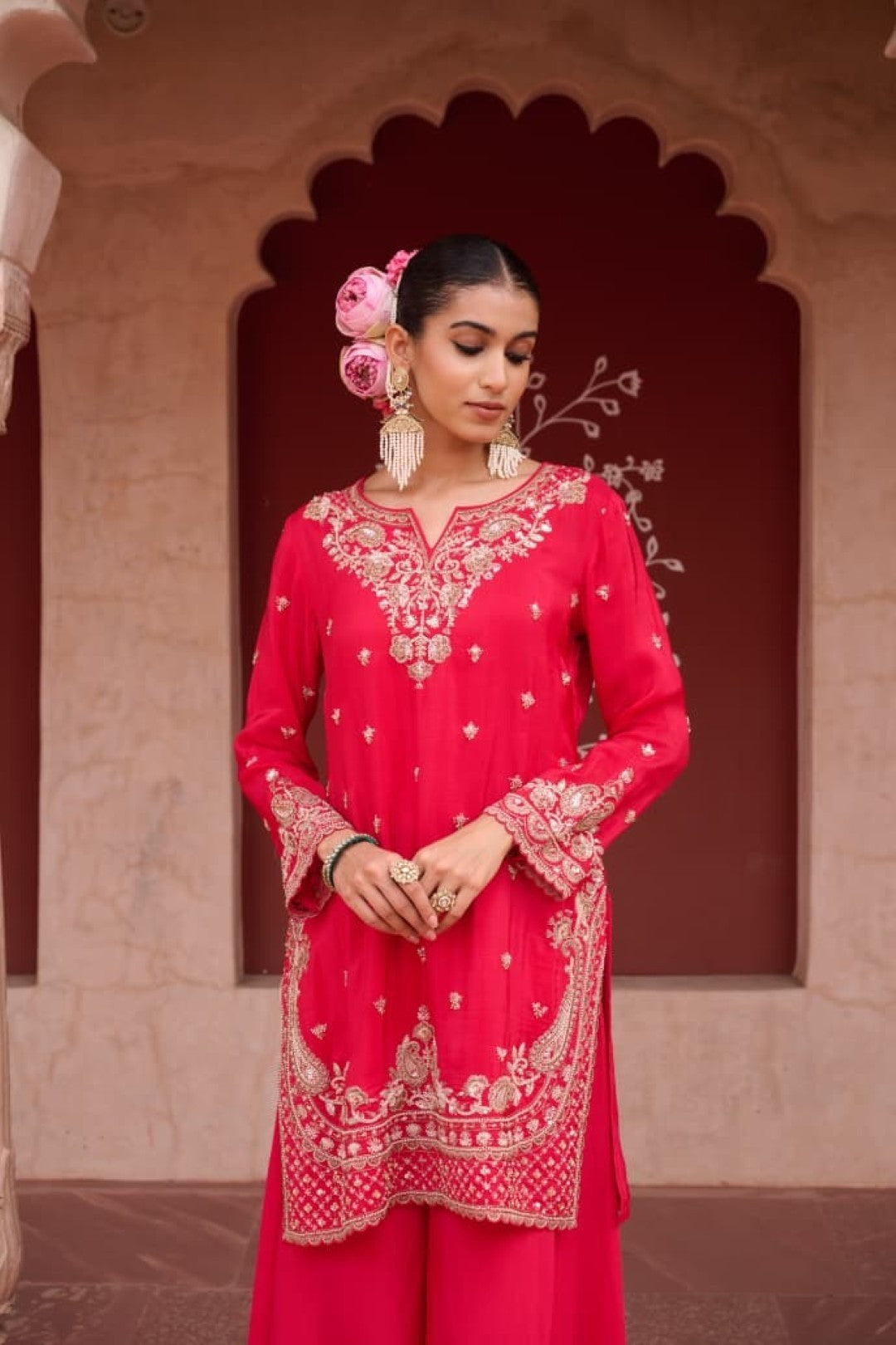 Sangini zarqa full work suit set