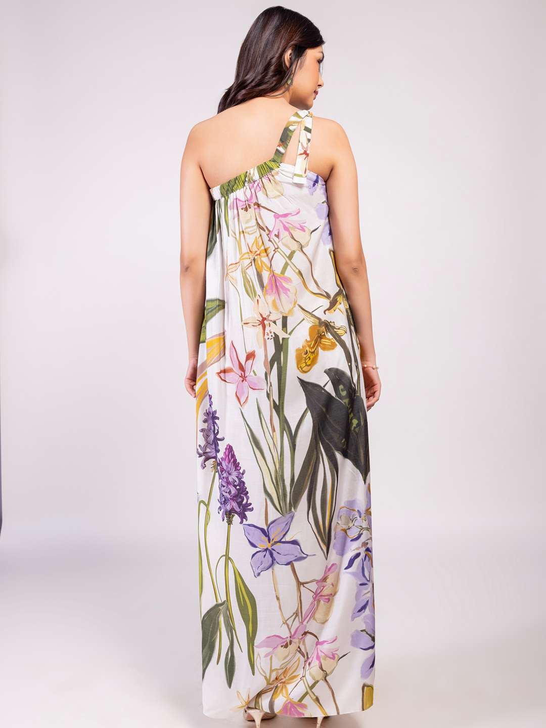 Juniper Printed One Shoulder Maxi Dress