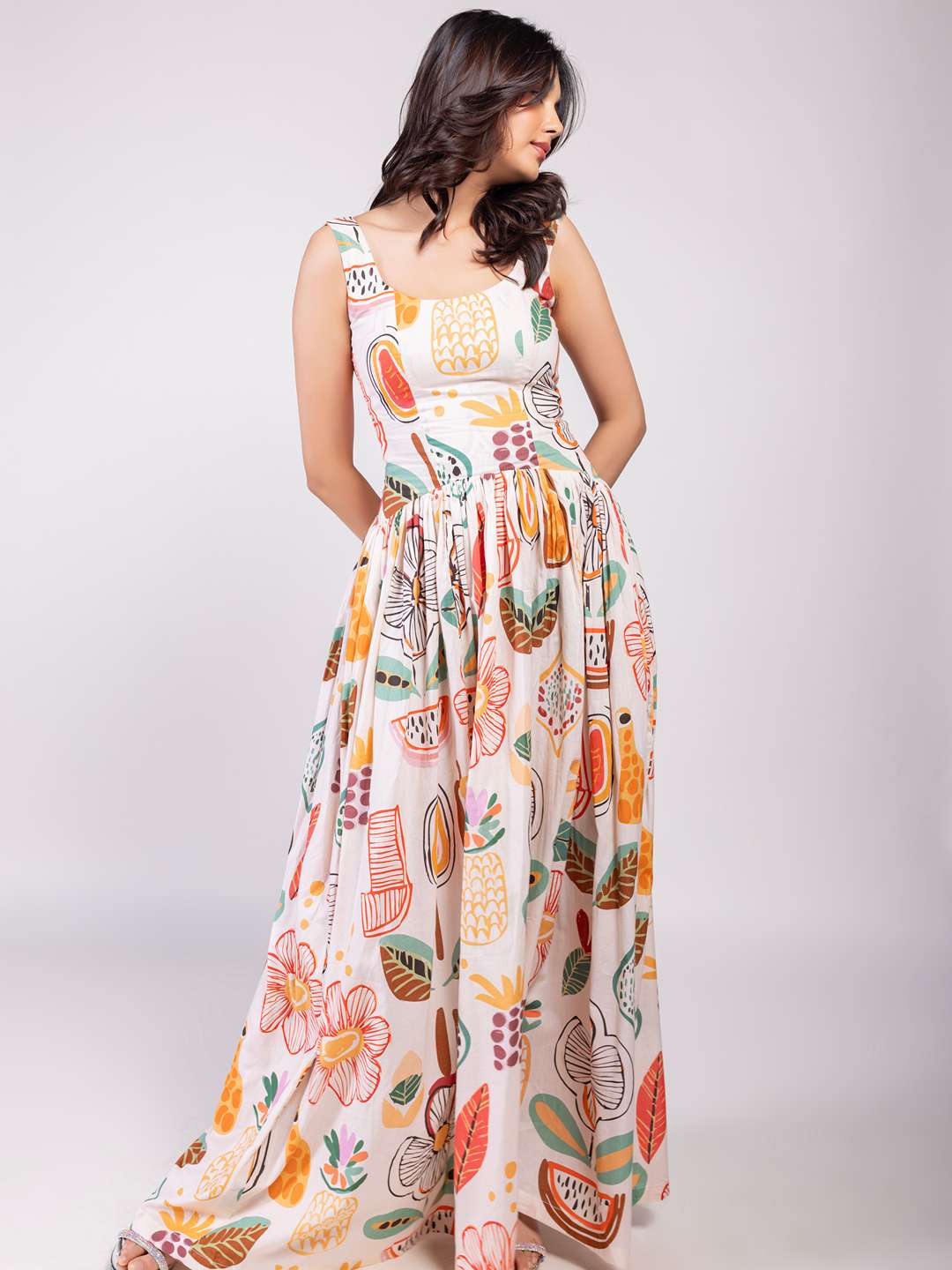 Gardenia Printed Maxi Dress