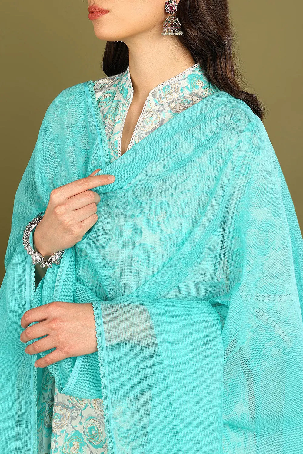 Green Kota Dupatta