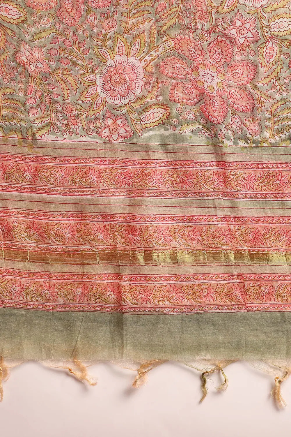 Green Chanderi Silk Dupatta