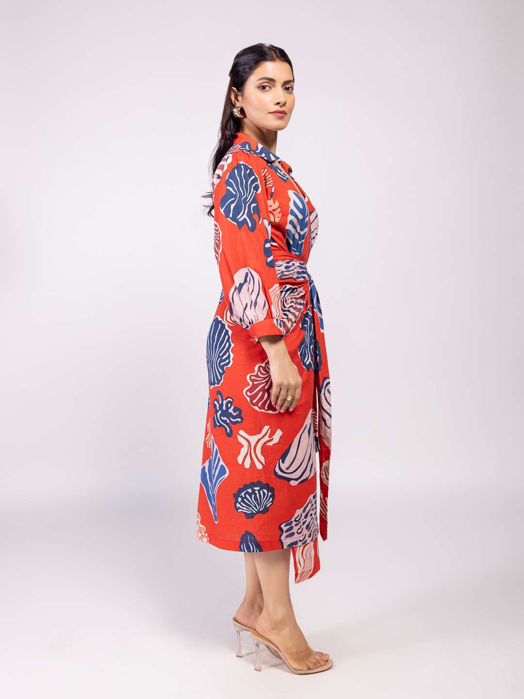 Nautica Printed Wrap Dress