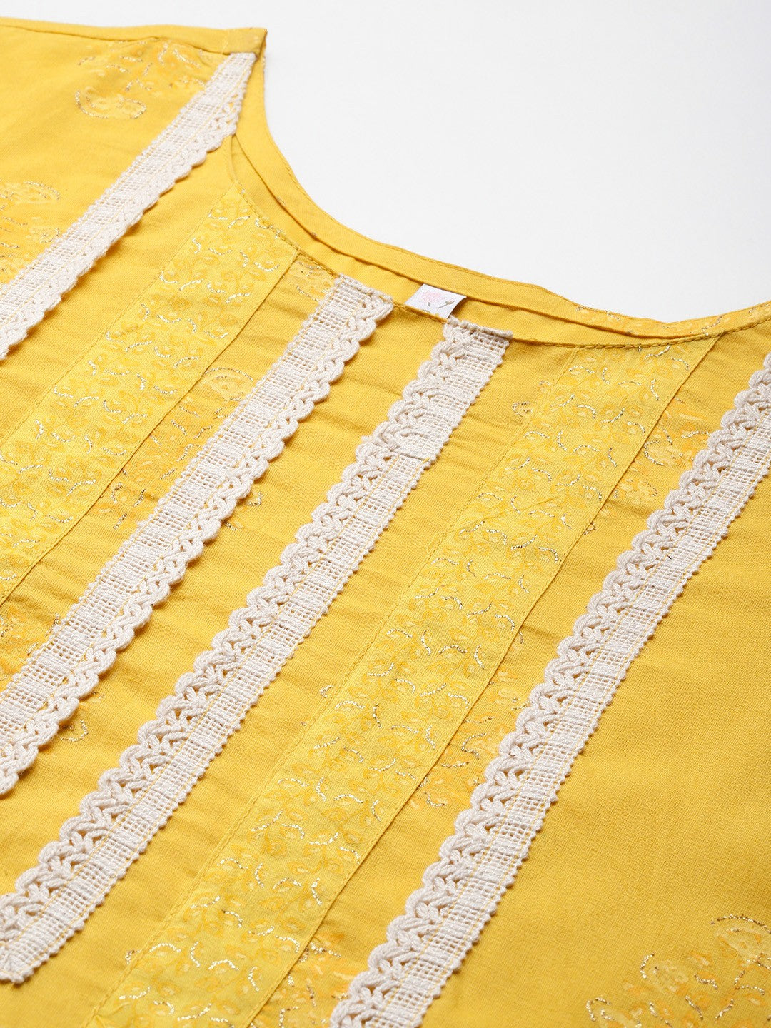 Ahalyaa Women Floral Printed Pure Cotton Kurti with Patiala-AH