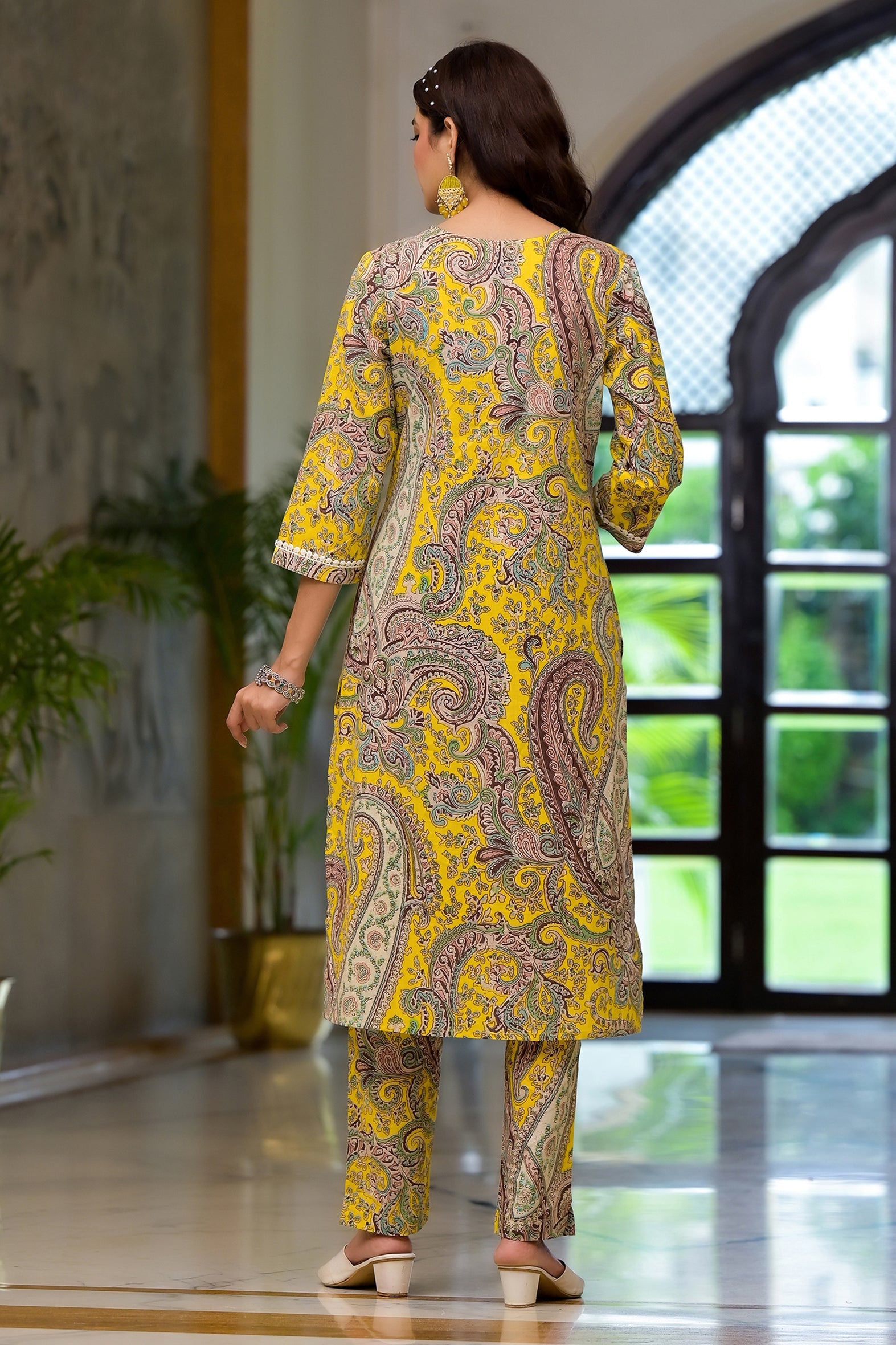 Multi Printed Schifili Kurta Pant Set