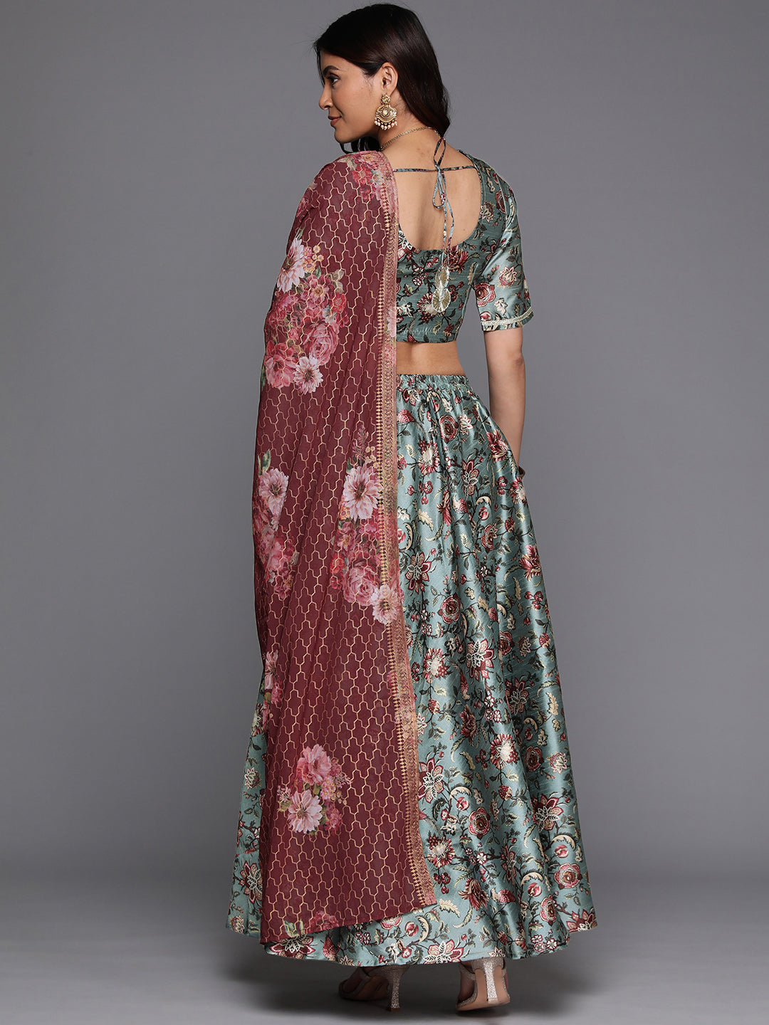 Printed Ready to Wear Lehenga & Blouse With Dupatta