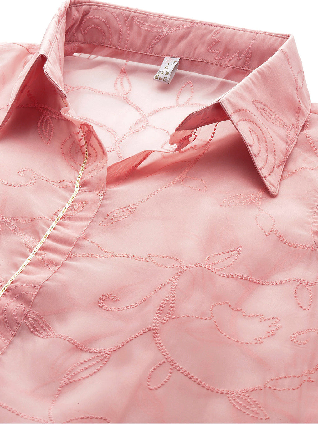 Floral Printed Regular Gotta Patti Kurta with Trousers-AH