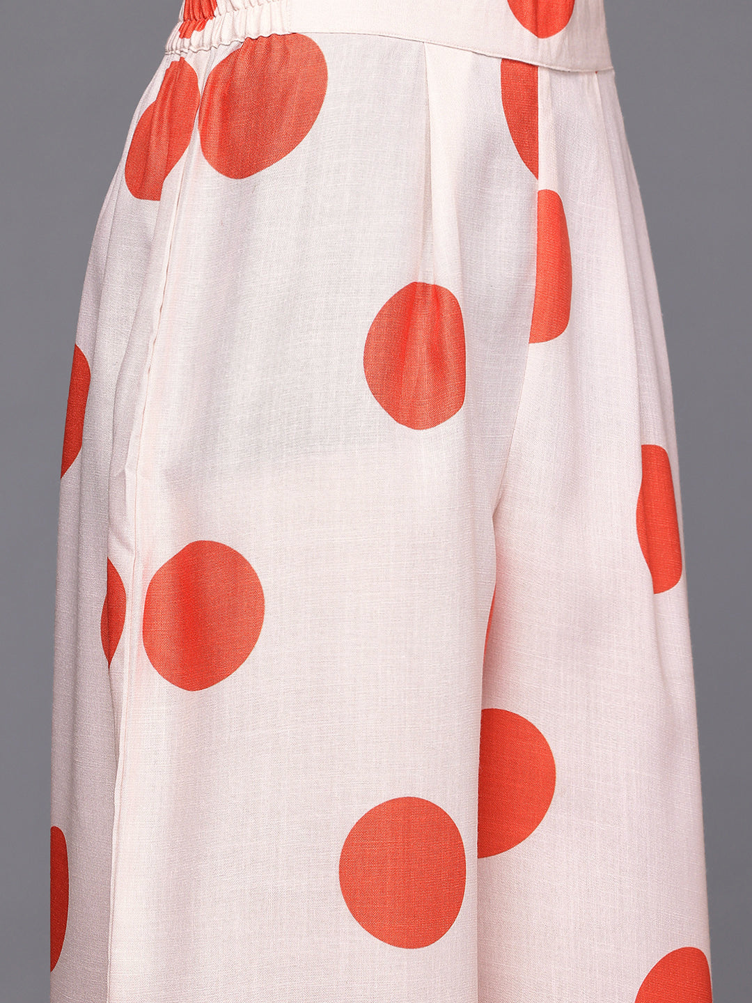 Printed Pleated Gotta Patti Kurta with Palazzos-AH