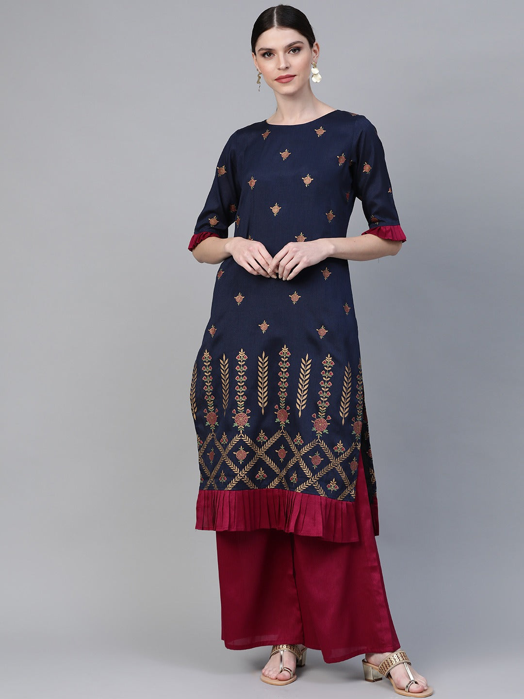 Printed Kurta with Palazzo