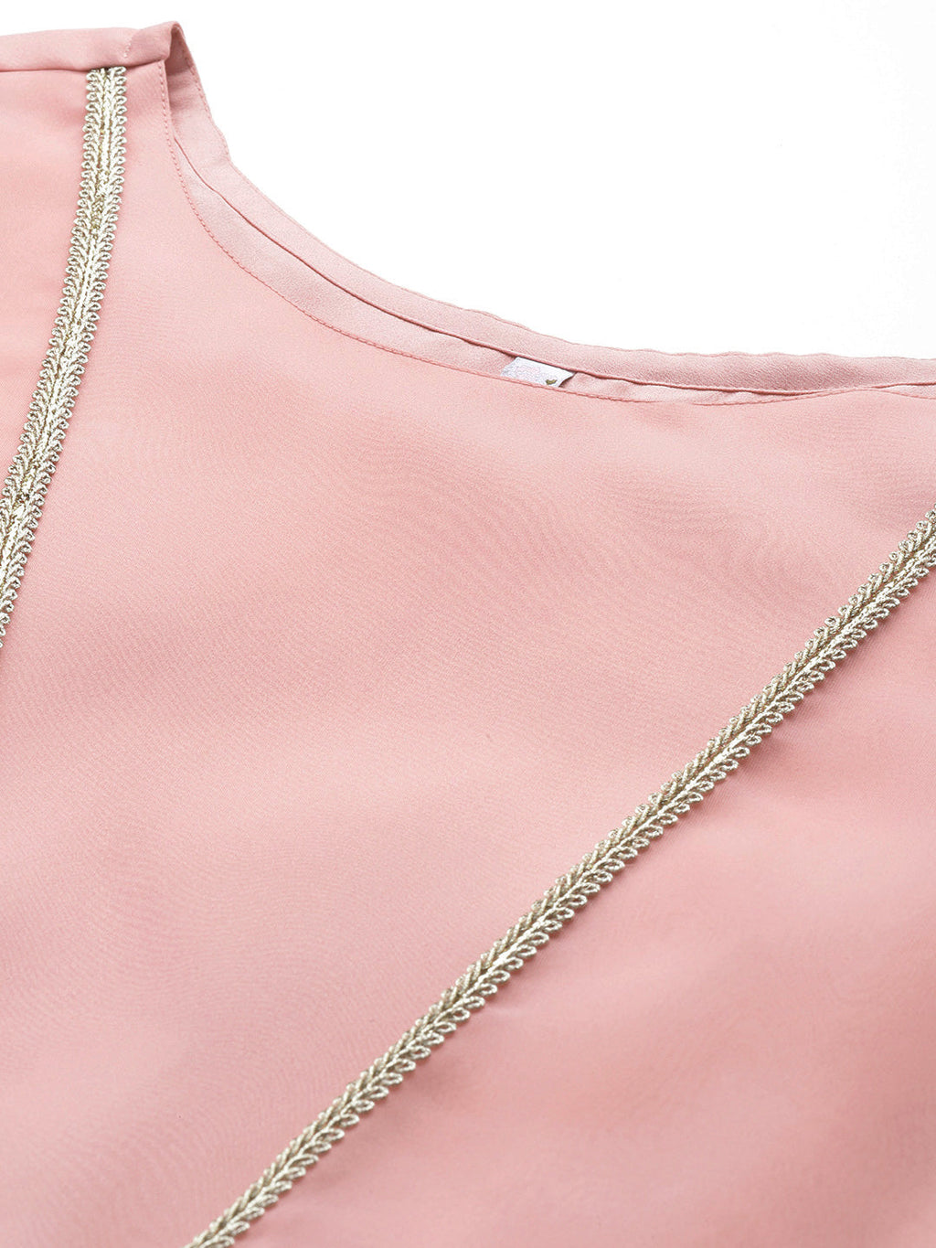 Printed Empire Gotta Patti Kurta With Palazzos & Dupatta-AH