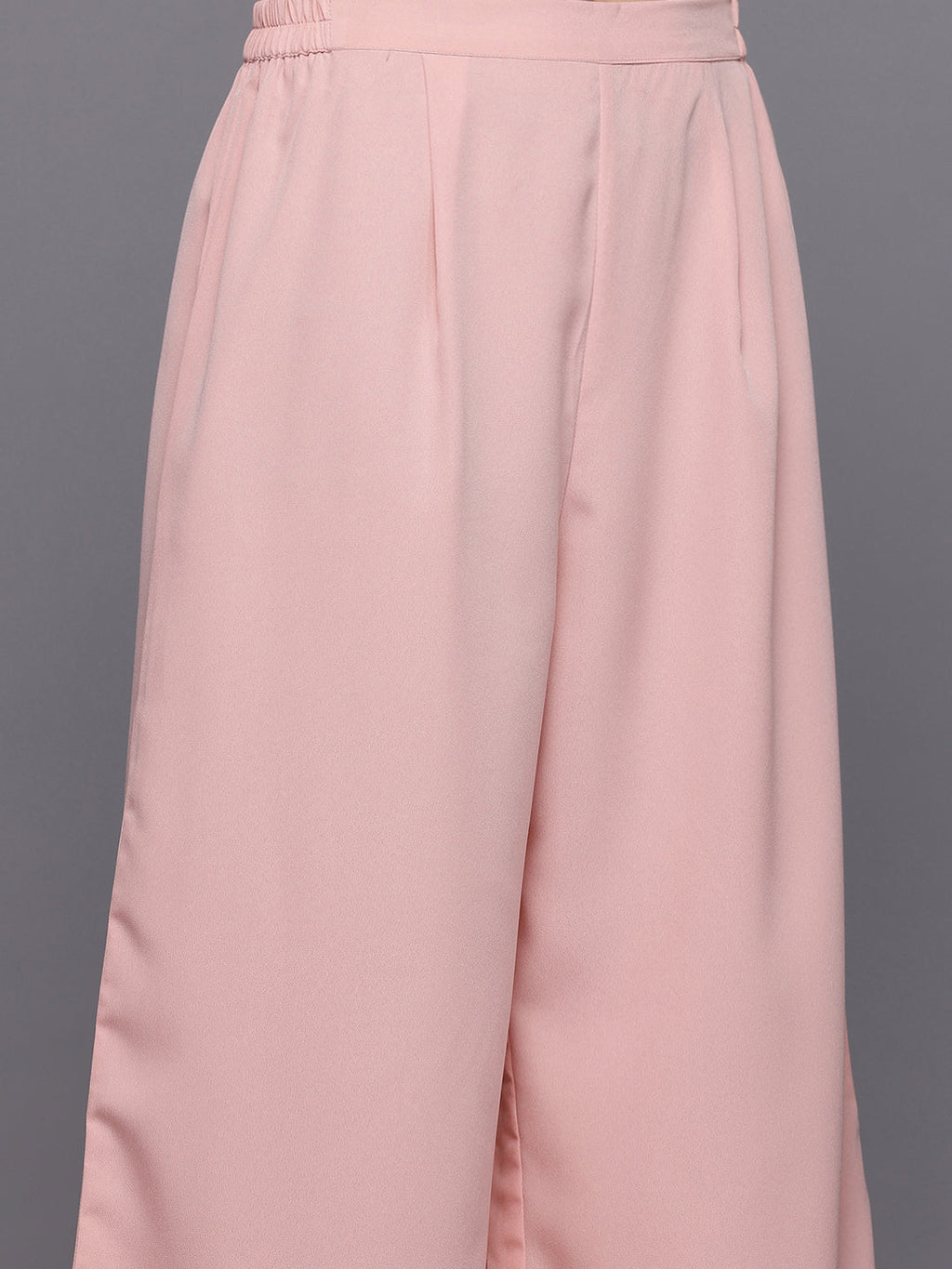 Printed Empire Gotta Patti Kurta With Palazzos & Dupatta-AH