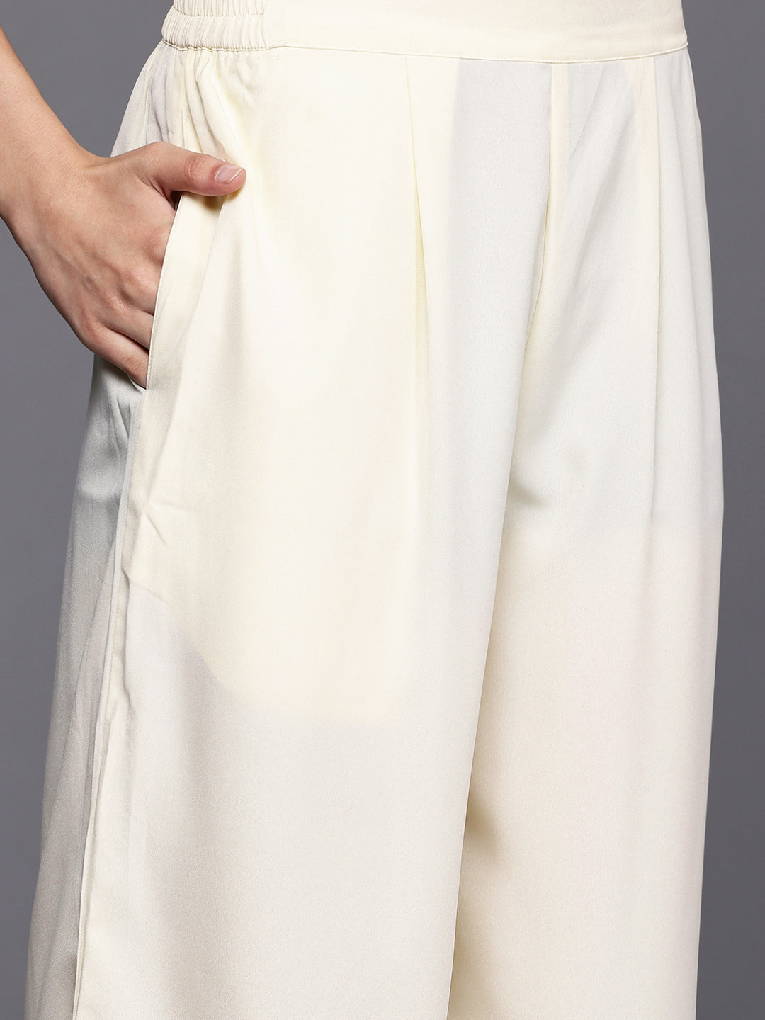 Floral Printed Regular Sequinned Kurta with Palazzos-AH