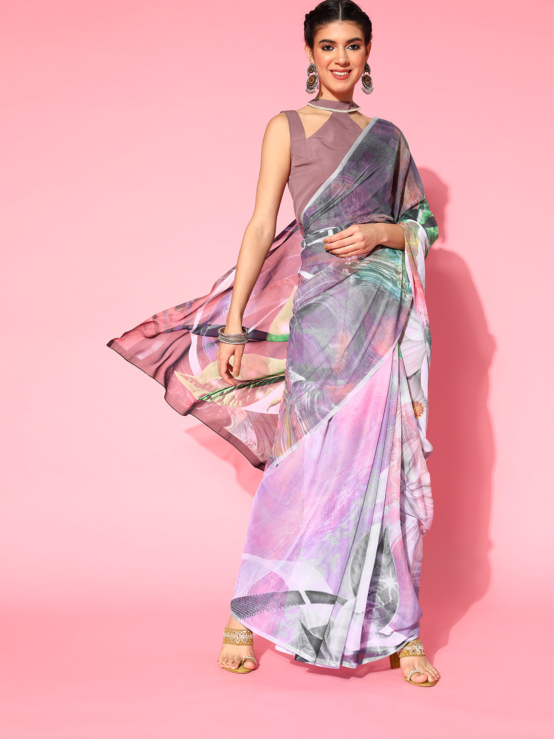 Abstract Saree