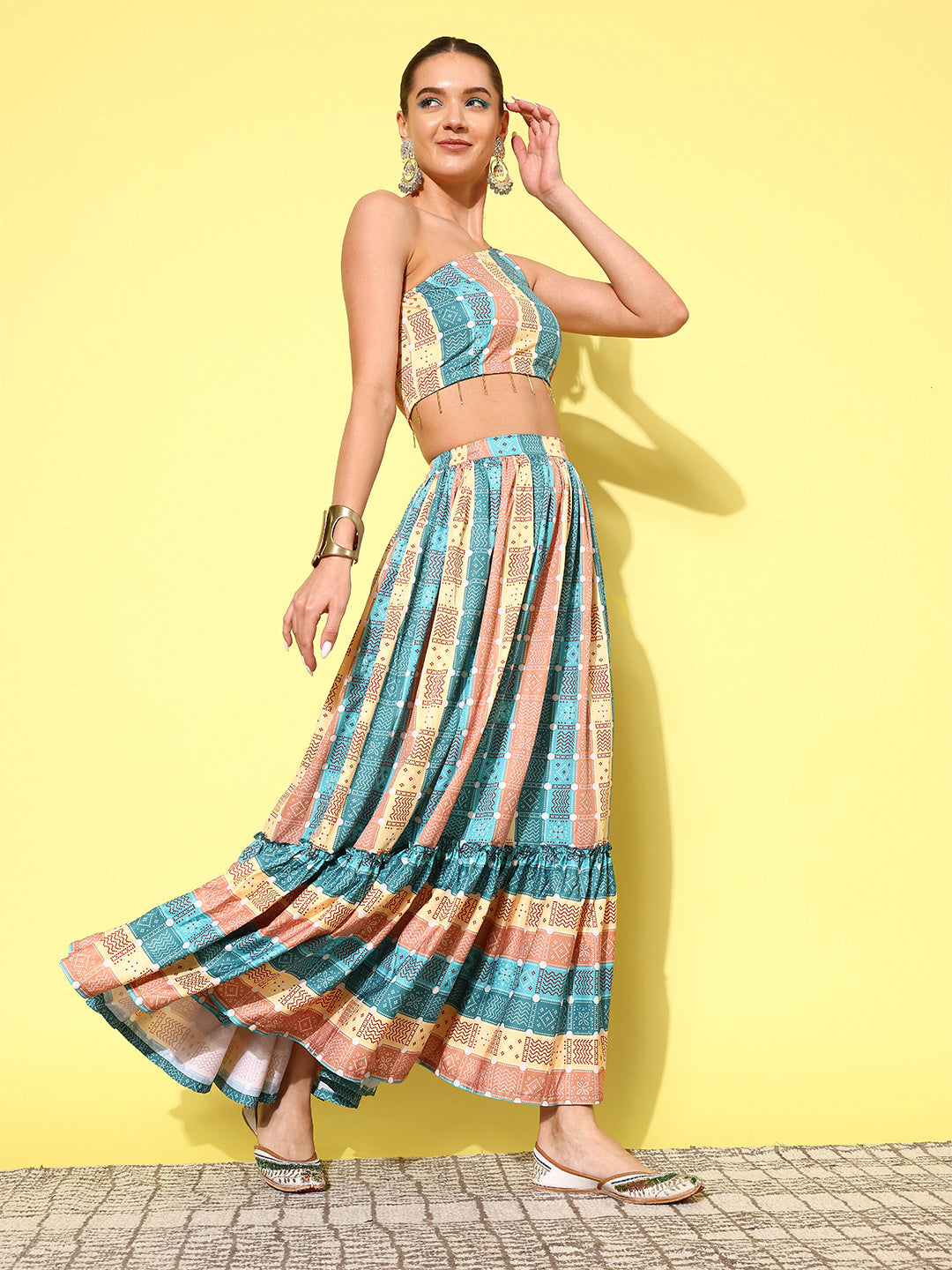 Ahalyaa Women Ethnic Printed Co-Ords