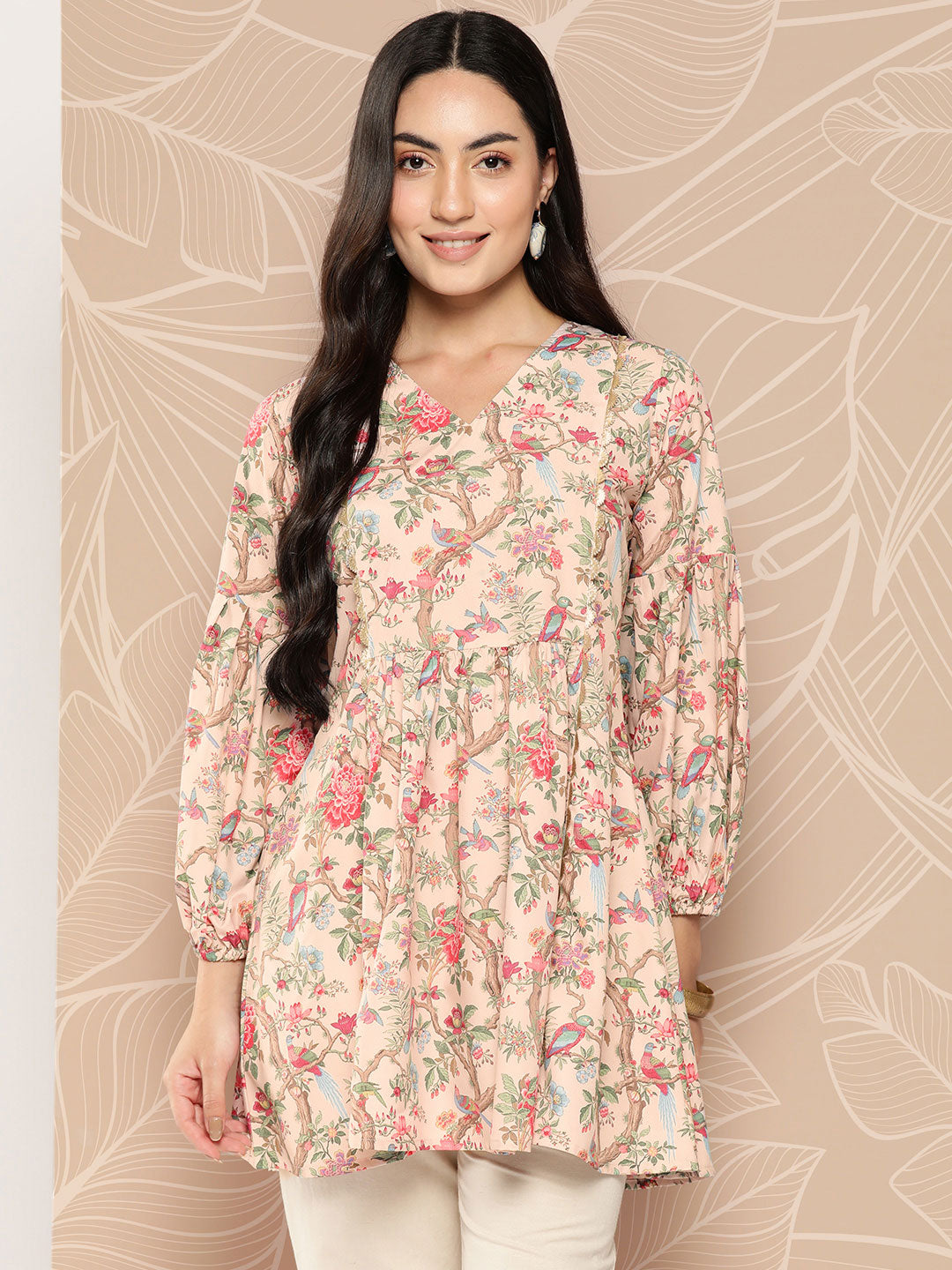 Ahalyaa Floral Printed Tunic