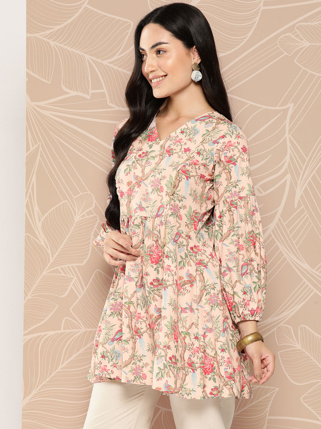 Ahalyaa Floral Printed Tunic