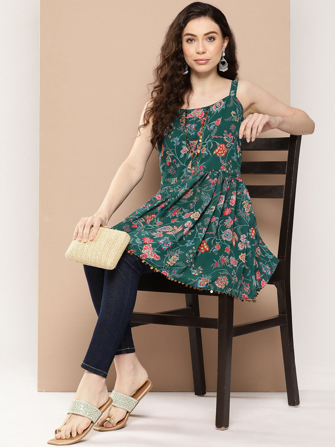 Ahalyaa Floral Printed Tunic