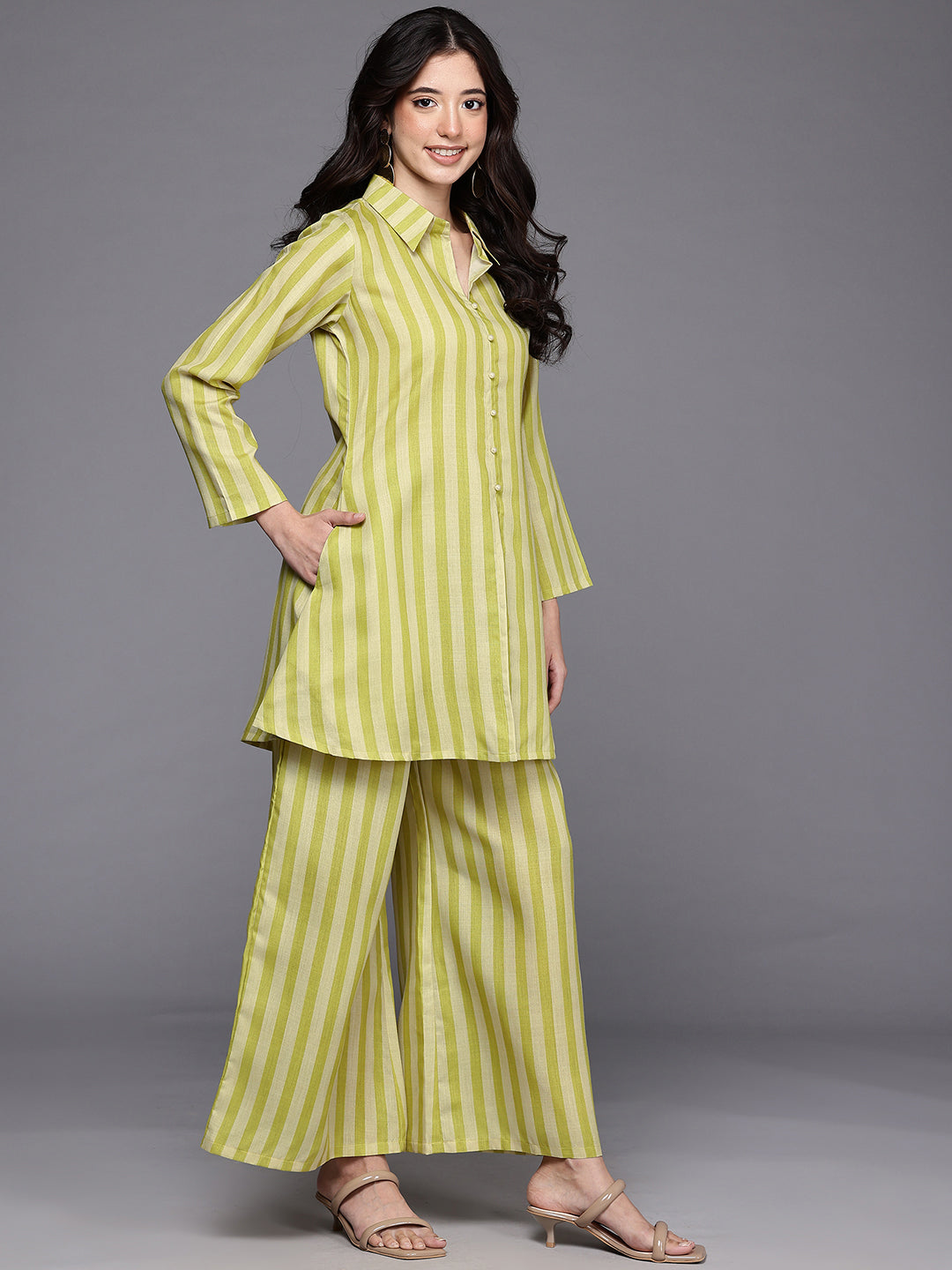 Women Striped Co-Ords-AH